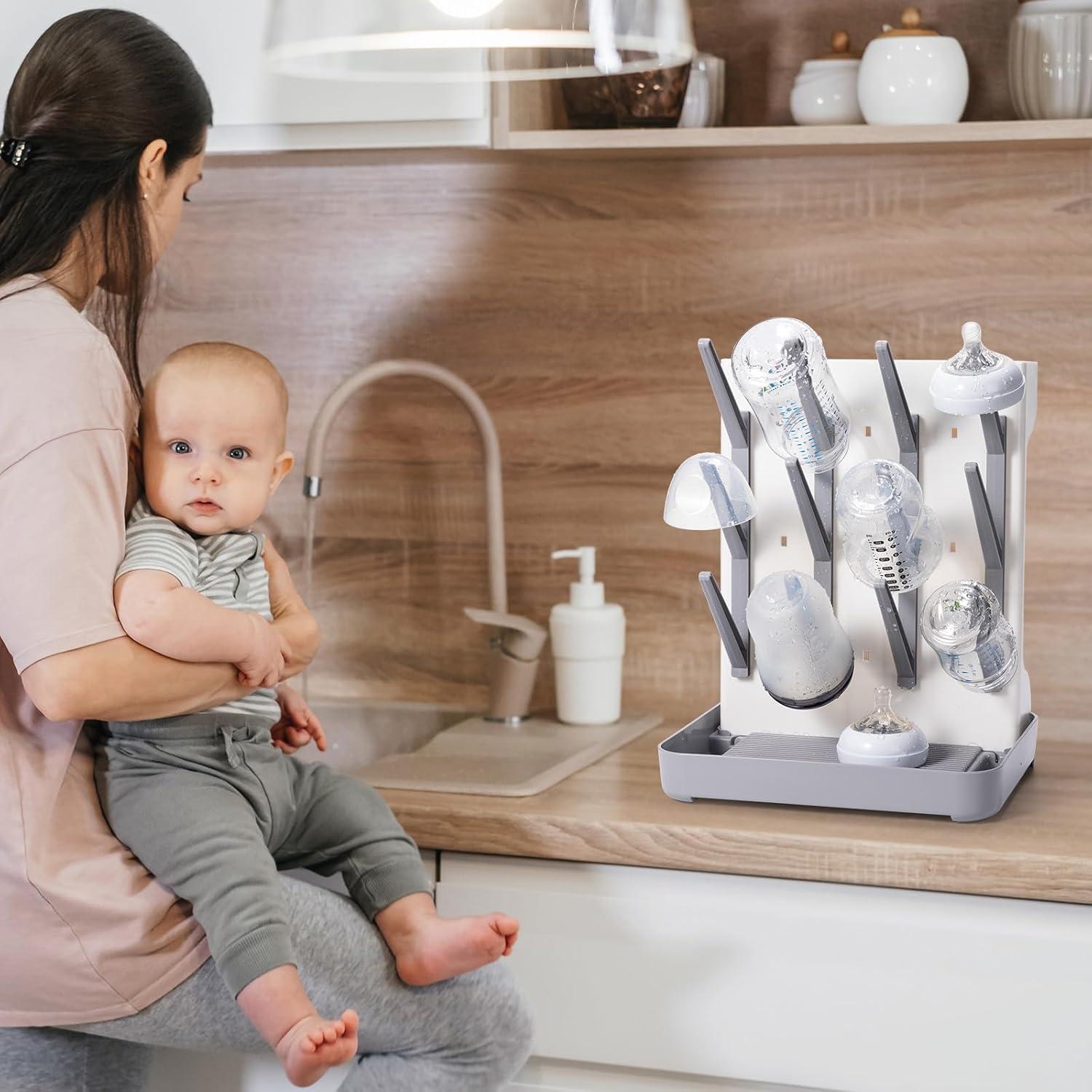 Soporte de Secado Vertical para Botellas Dersyer 001 Gris