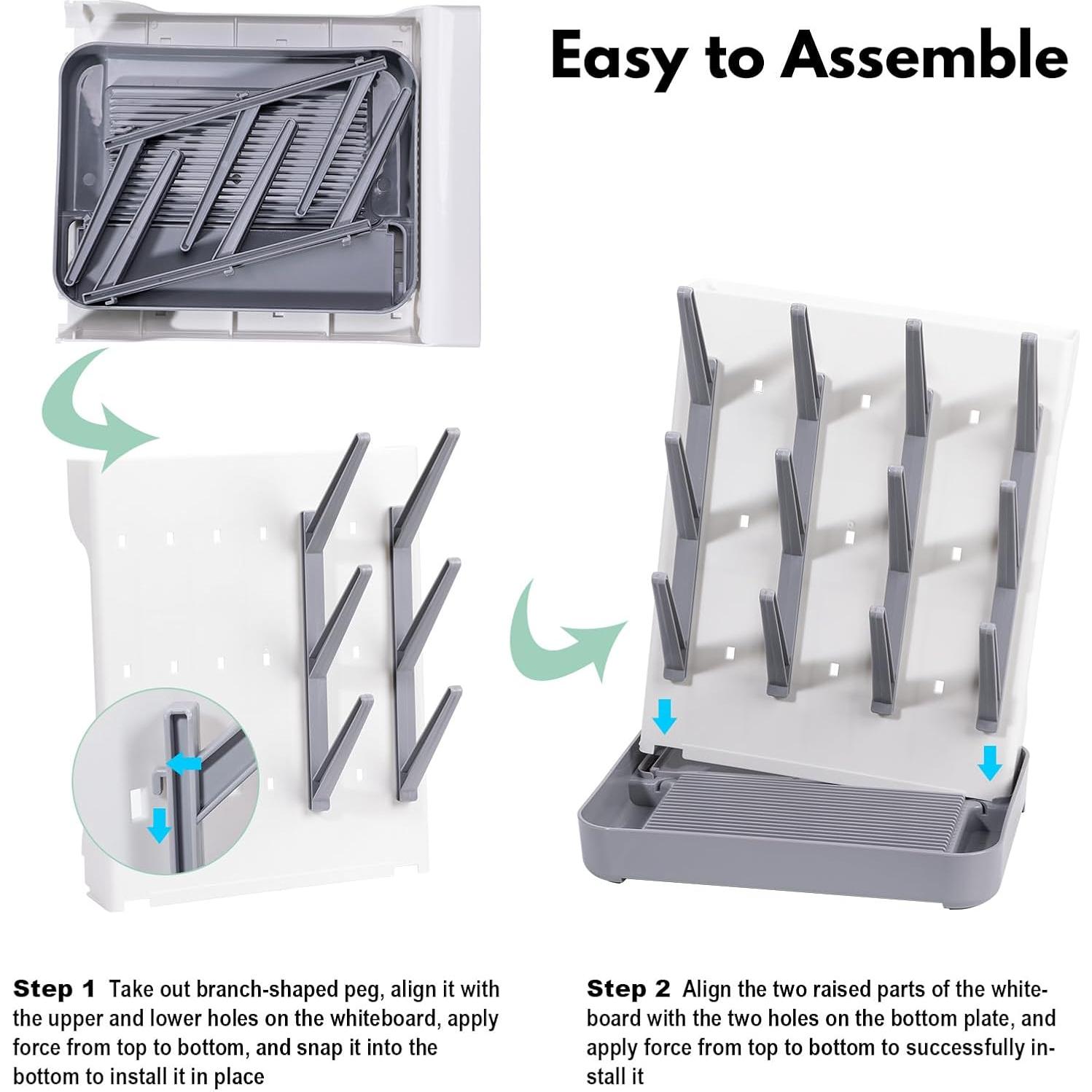 Soporte de Secado Vertical para Botellas Dersyer 001 Gris
