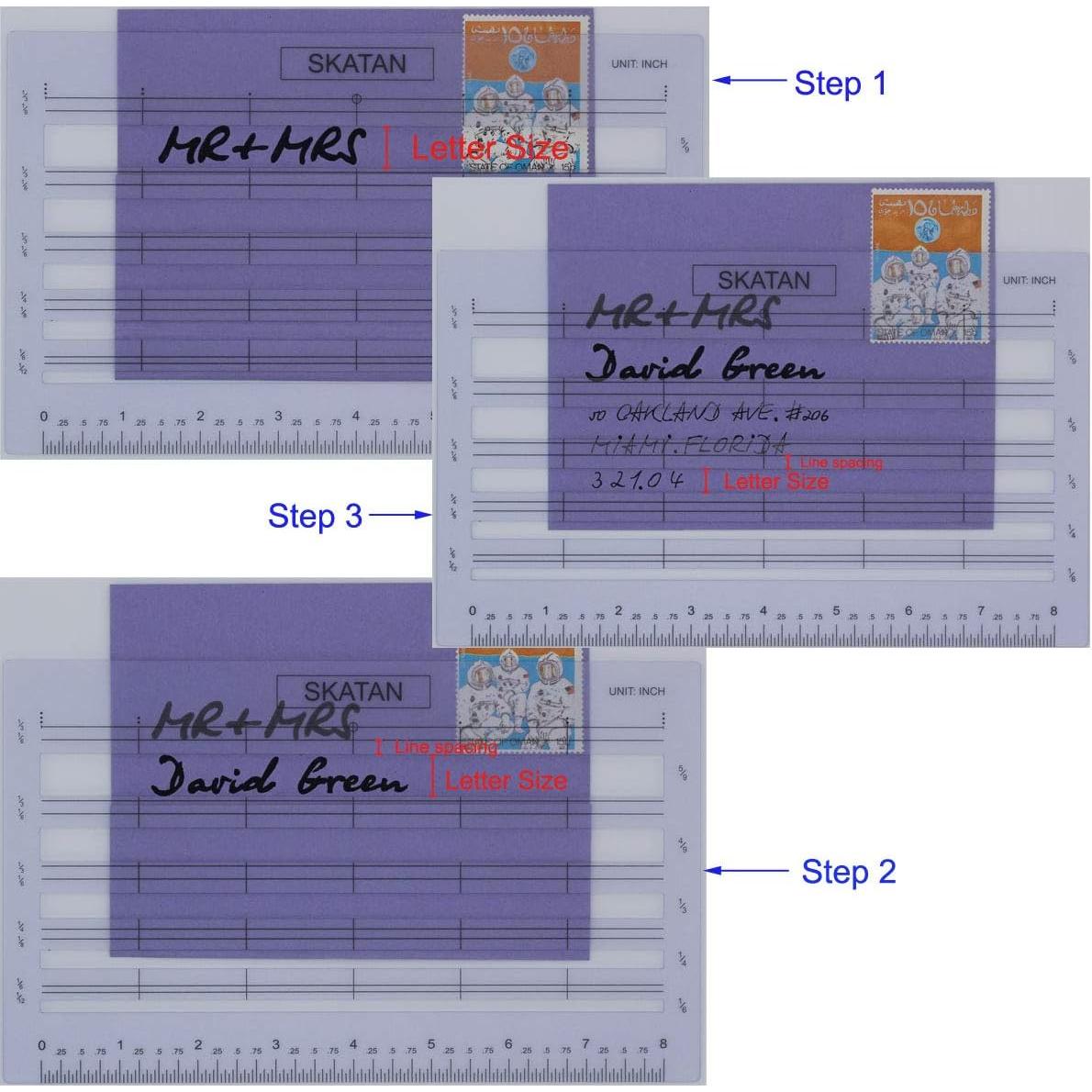 Guía de Escritura de Cartas y Sobres SKATAN - 5 Ranuras