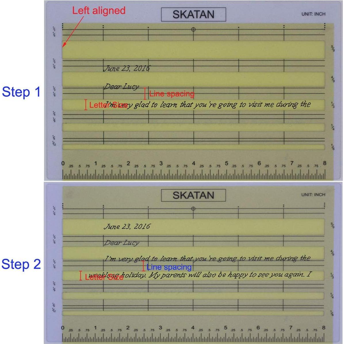 Guía de Escritura de Cartas y Sobres SKATAN - 5 Ranuras