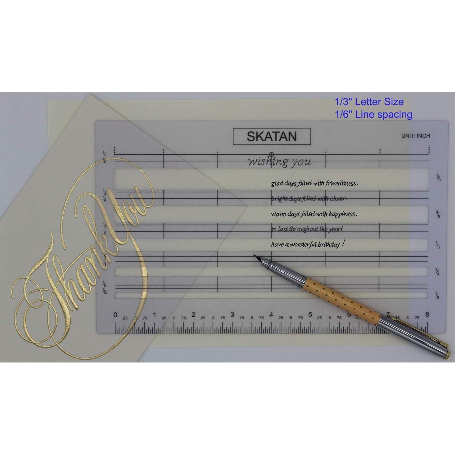 Guía de Escritura de Cartas y Sobres SKATAN - 5 Ranuras