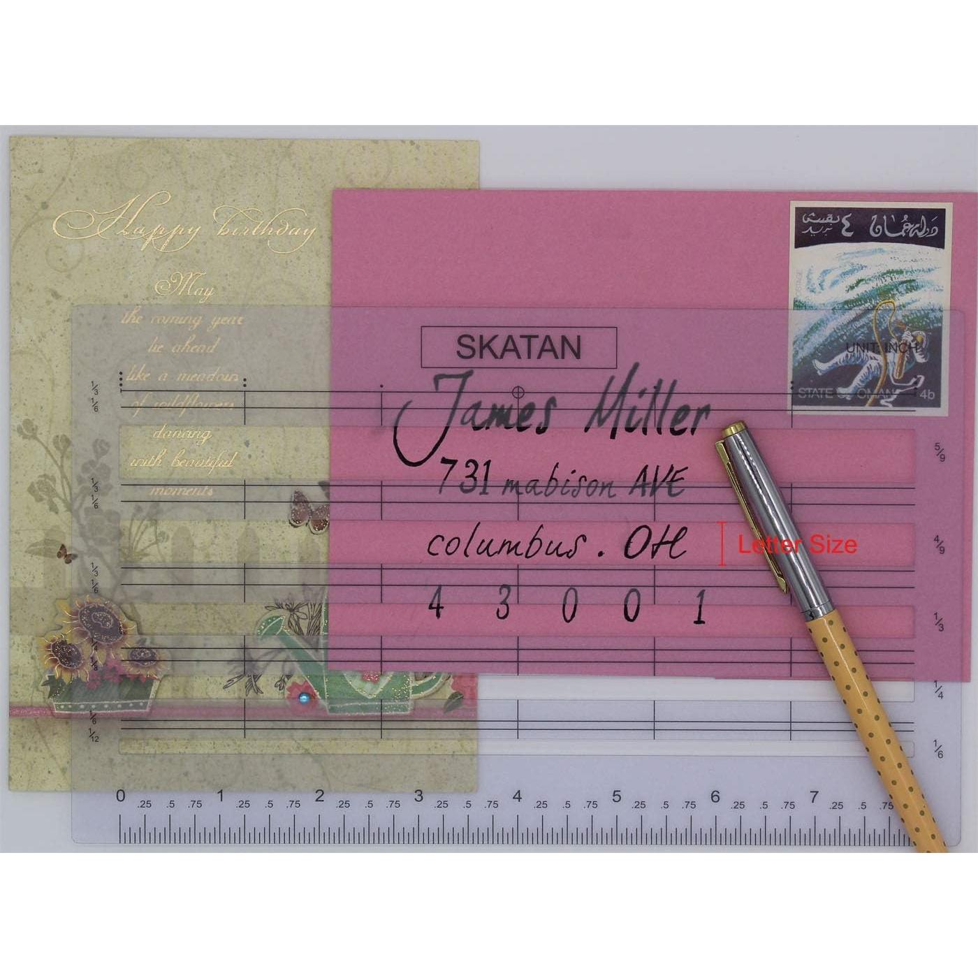 Guía de Escritura de Cartas y Sobres SKATAN - 5 Ranuras