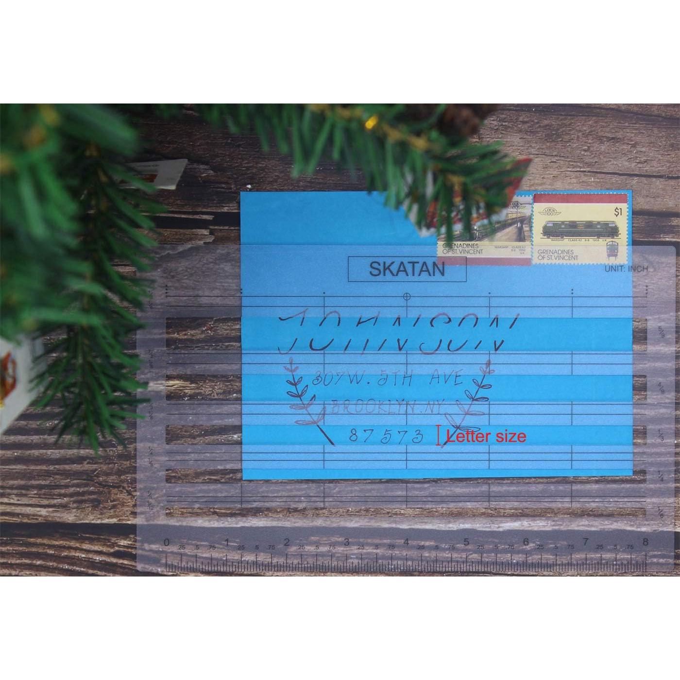 Guía de Escritura de Cartas y Sobres SKATAN - 5 Ranuras