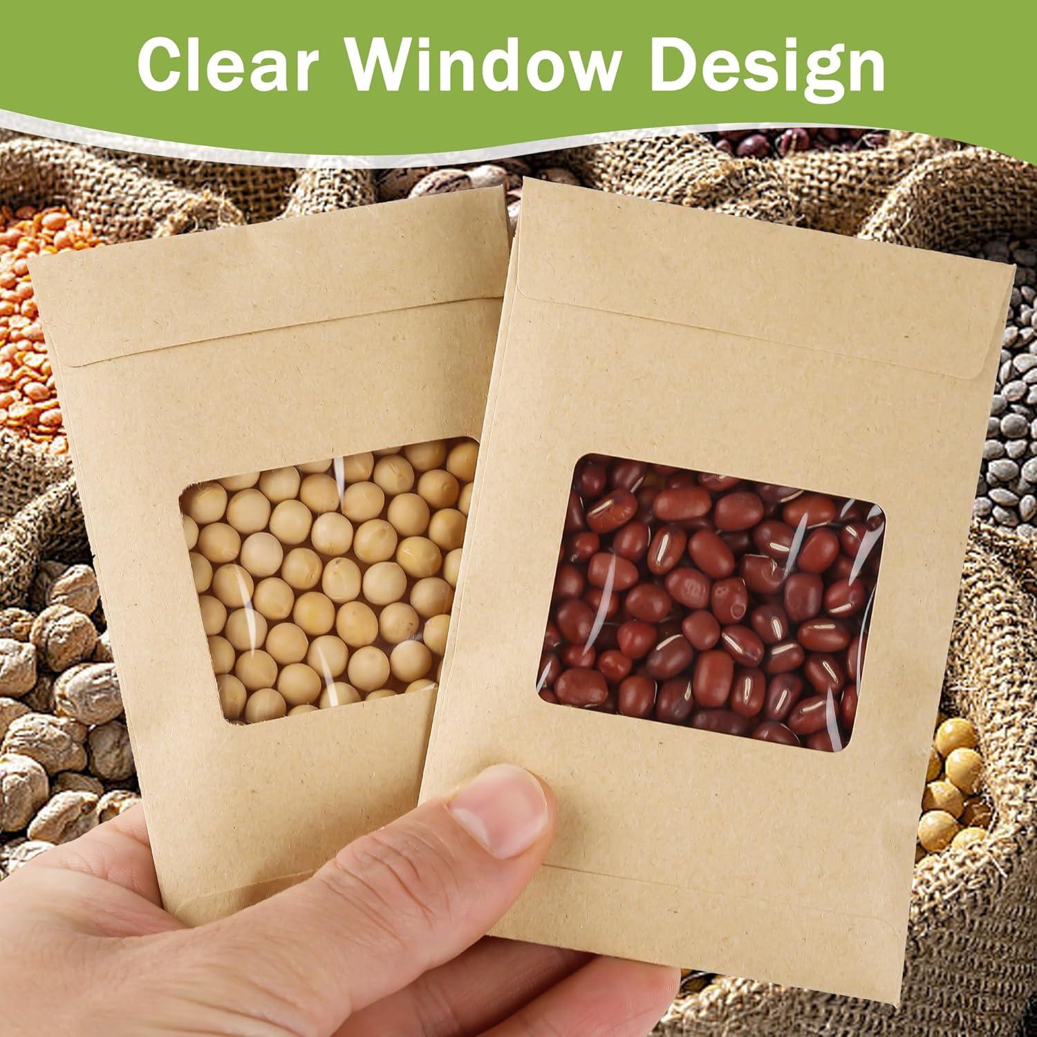 100 Sobres de Semillas Autoadhesivos Varpotle 8x12 cm Kraft