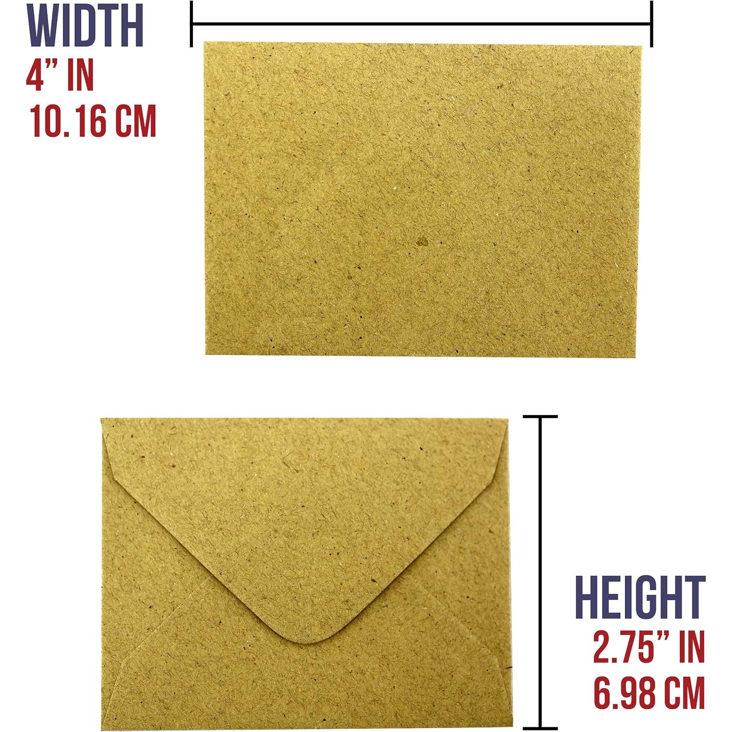 Sobres Mini Kraft Iconikal 100 Cuentas 10.16 x 6.99 cm