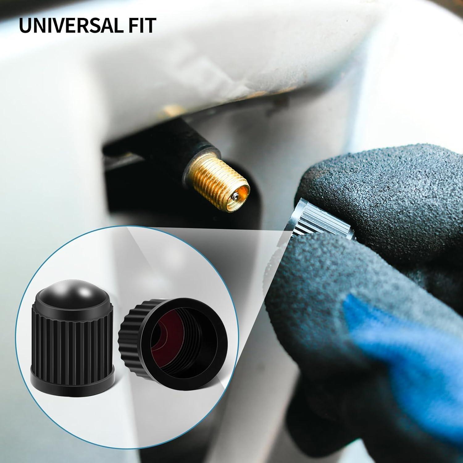 Tapones de Válvula de Neumático SMLBJUTE - 50 Piezas Negros