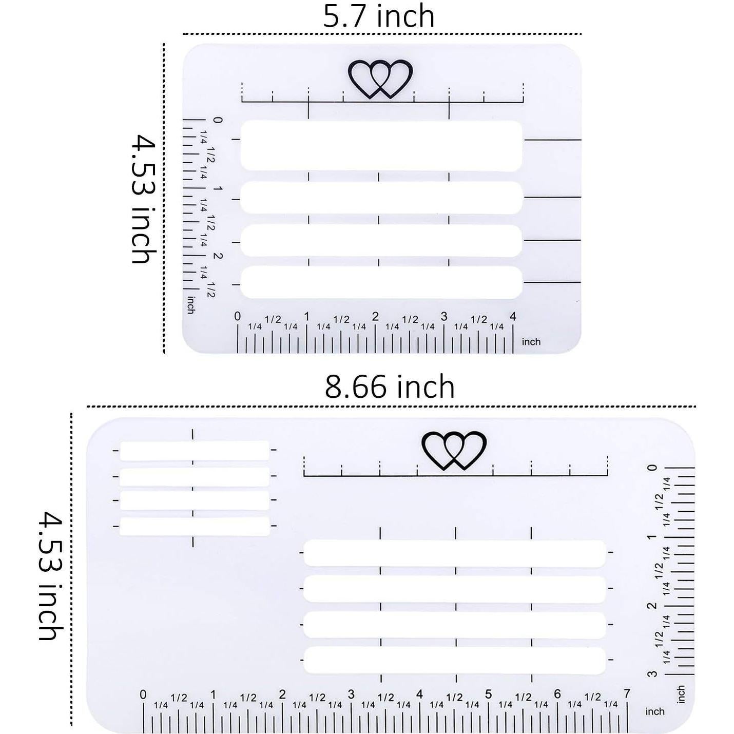 Plantillas de Guía para Sobres CARD DEVIL - 4 Piezas