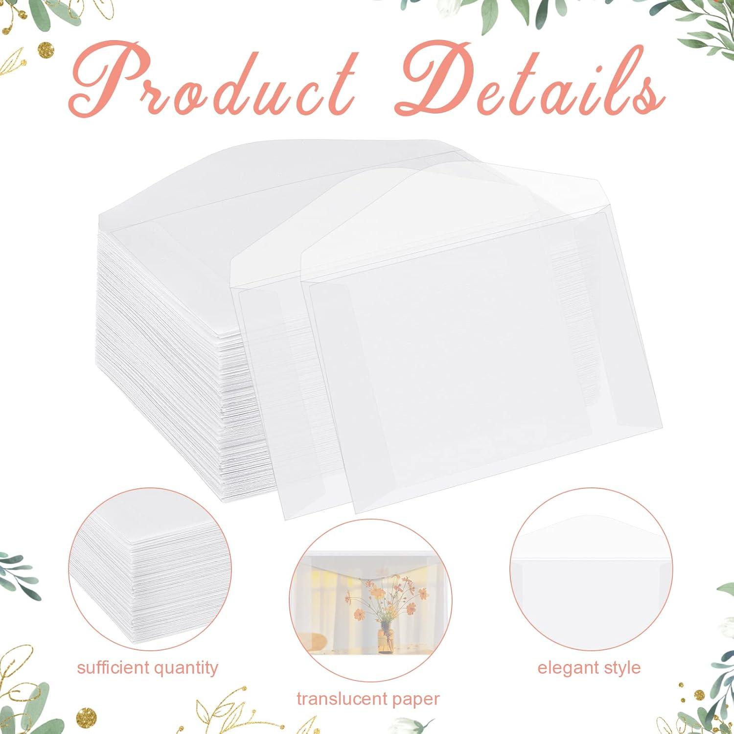 100 Sobres de Cristal Geyee para Favor de Boda 11.3x6.9cm