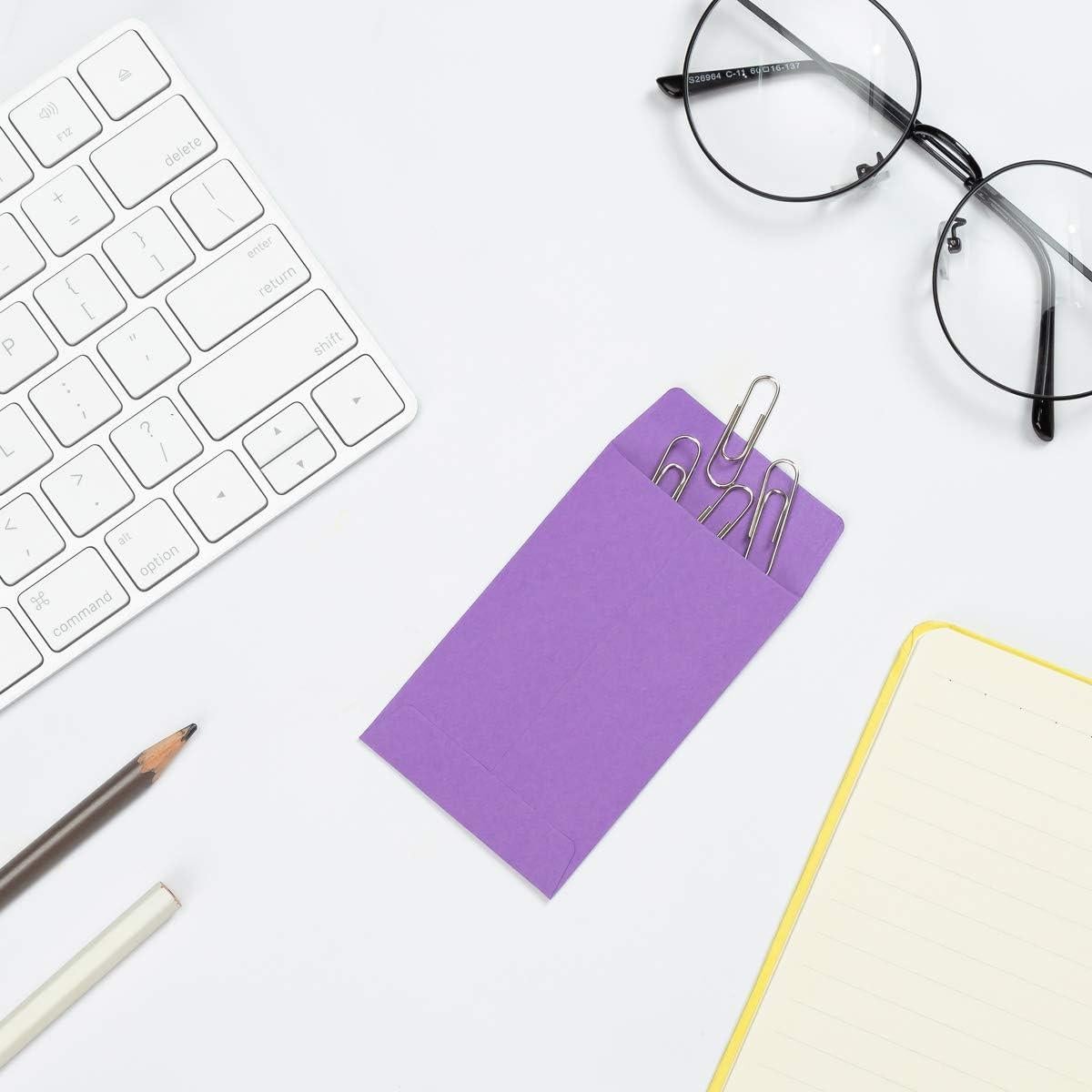 100 Sobres Pequeños Coloridos Autoadhesivos Homtable 5.72x8.89cm