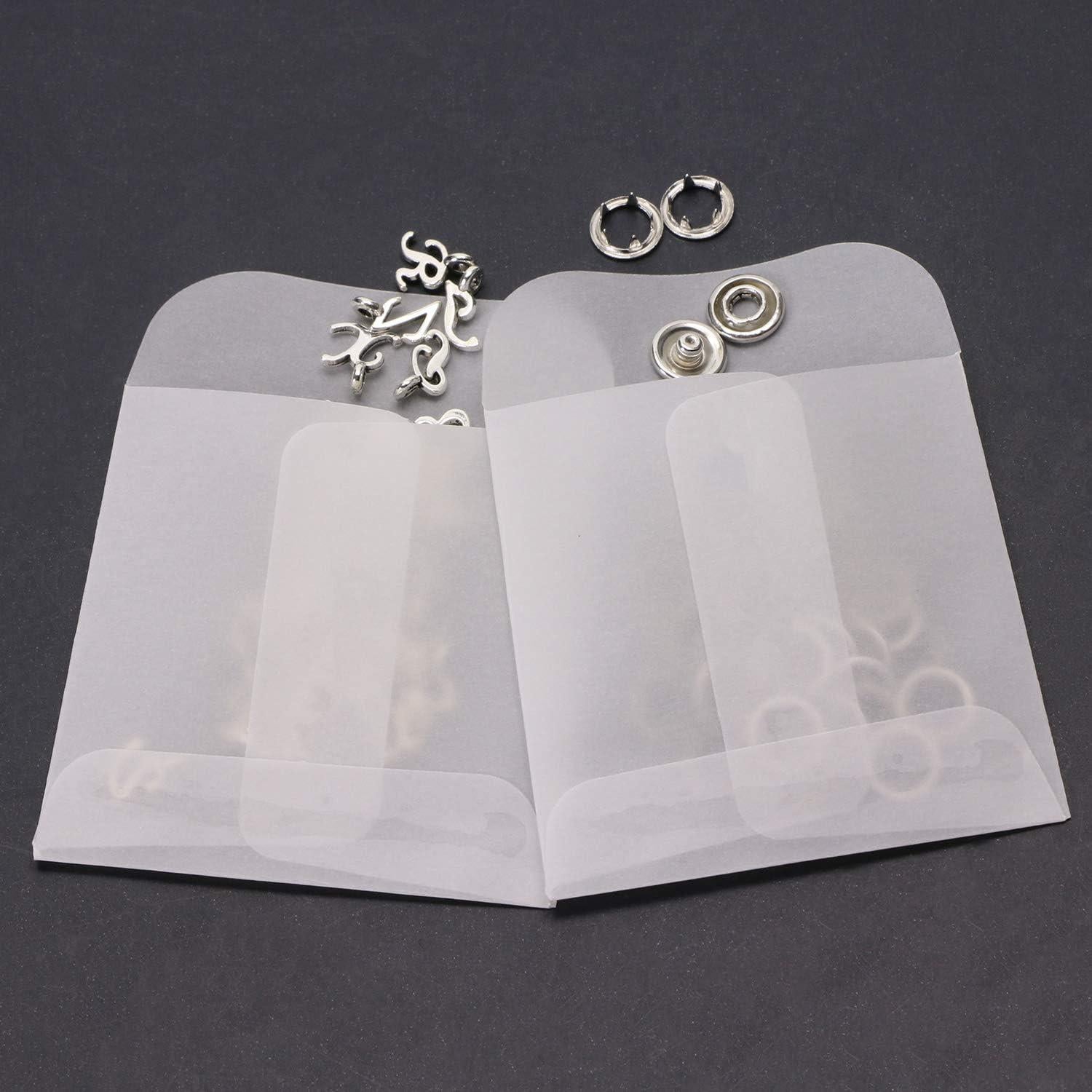 Sobres de Papel Mantequilla ONLYKXY 60 Piezas 6x6cm