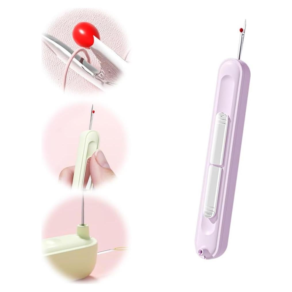 Desgarrador de Costura y Enhebrador CLRZOL 2 en 1 Púrpura