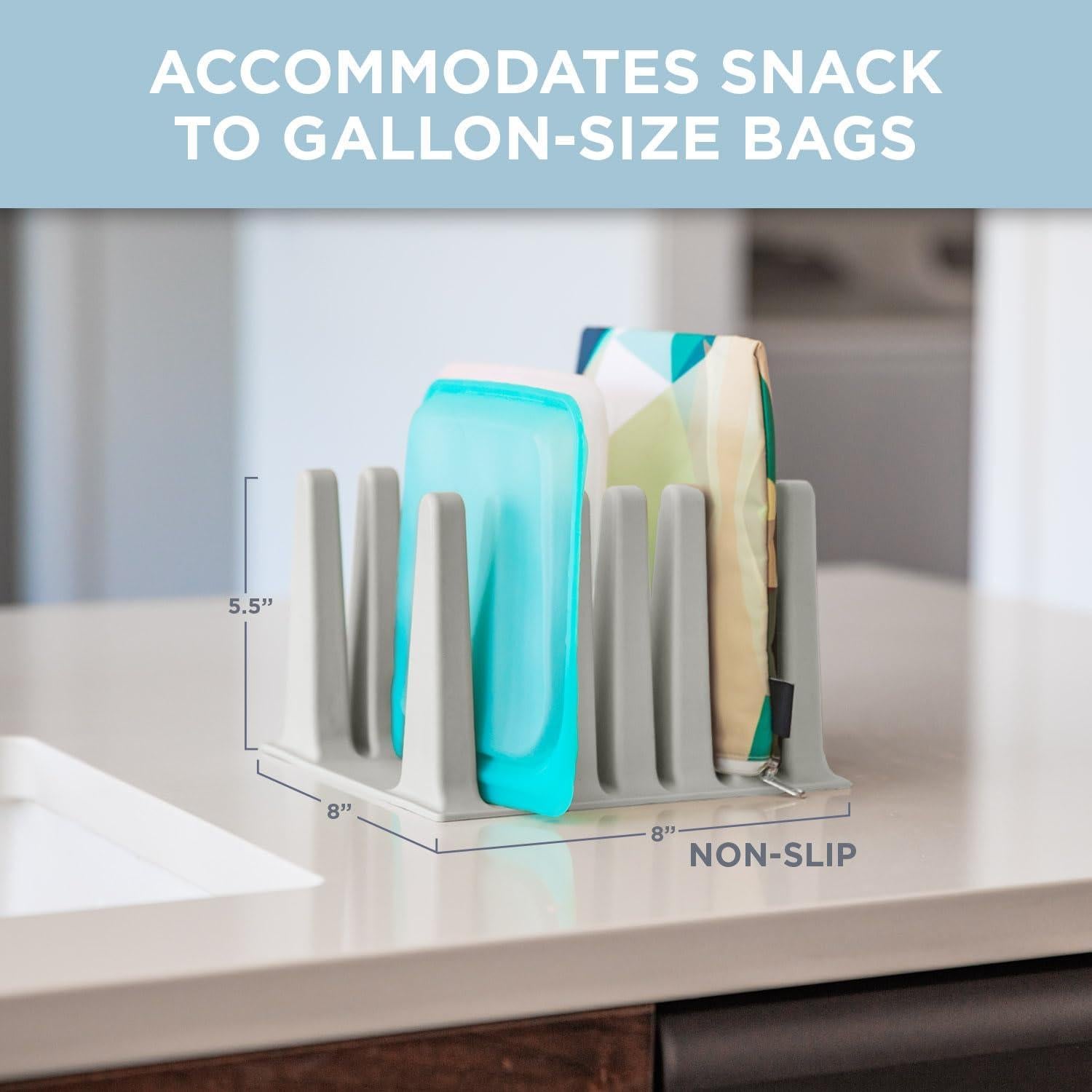 Soporte de Secado de Silicona Nordic By Nature - Gris Claro