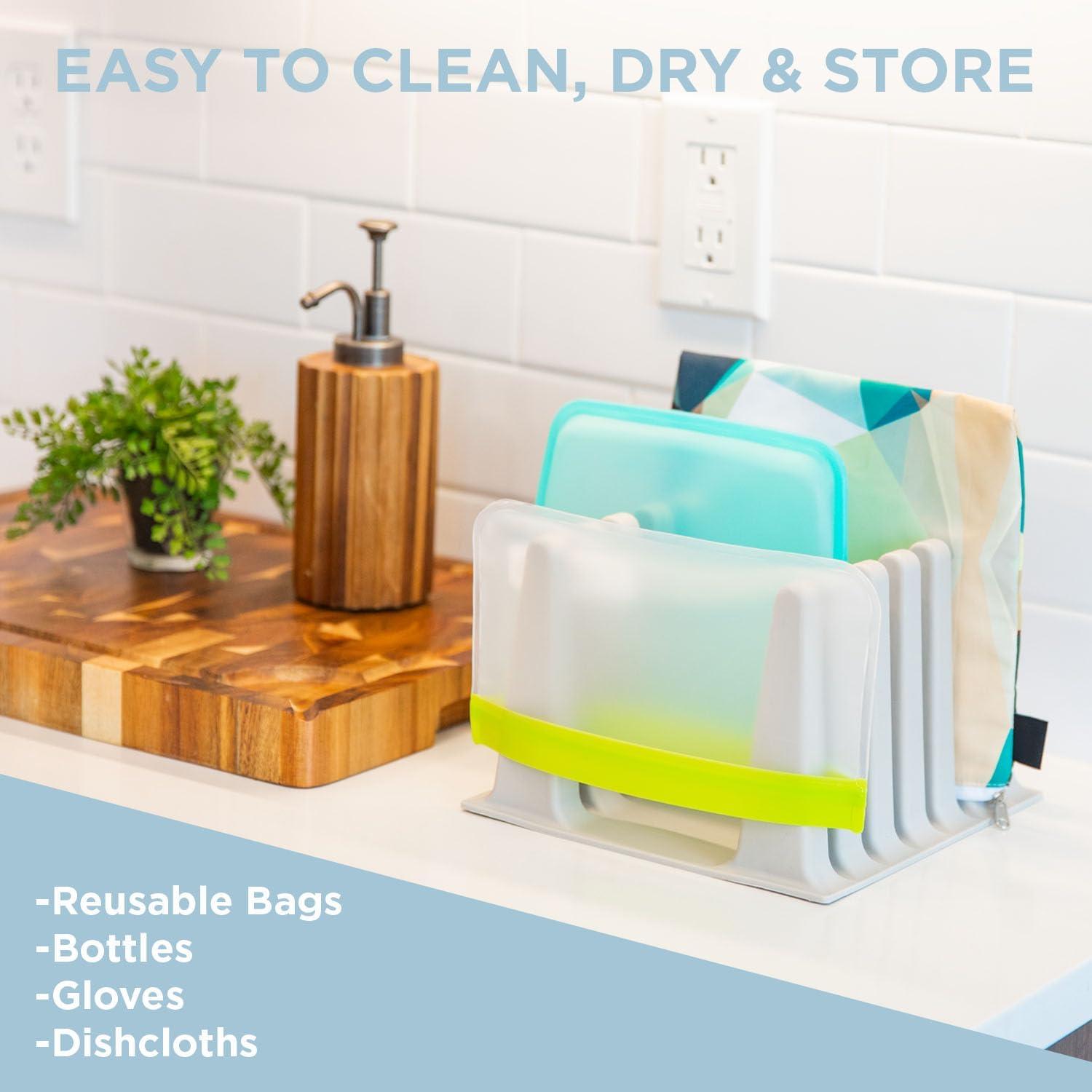 Soporte de Secado de Silicona Nordic By Nature - Gris Claro