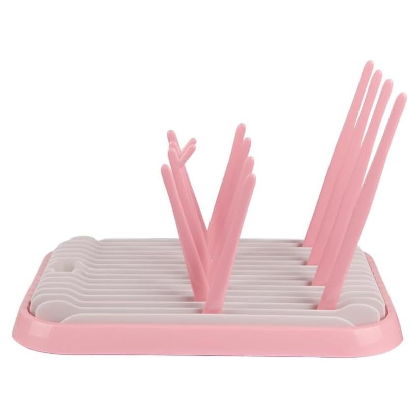 Escurridor de Botellas para Bebés Altibrant Rosa Plegable 12 Botellas