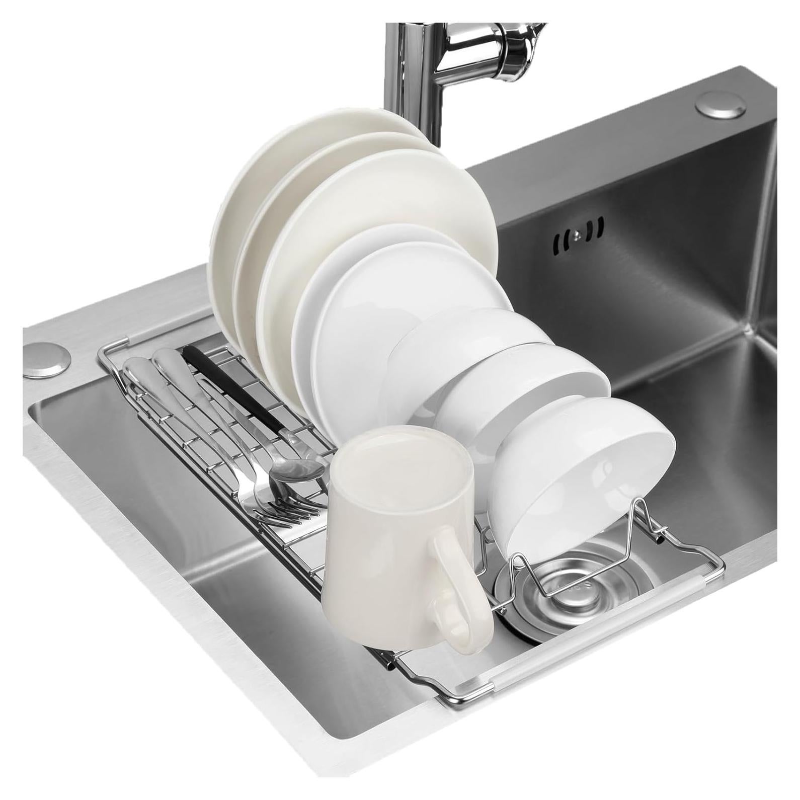 Escurridor de Platos Telescópico PapakeNook Acero Inoxidable 55 cm