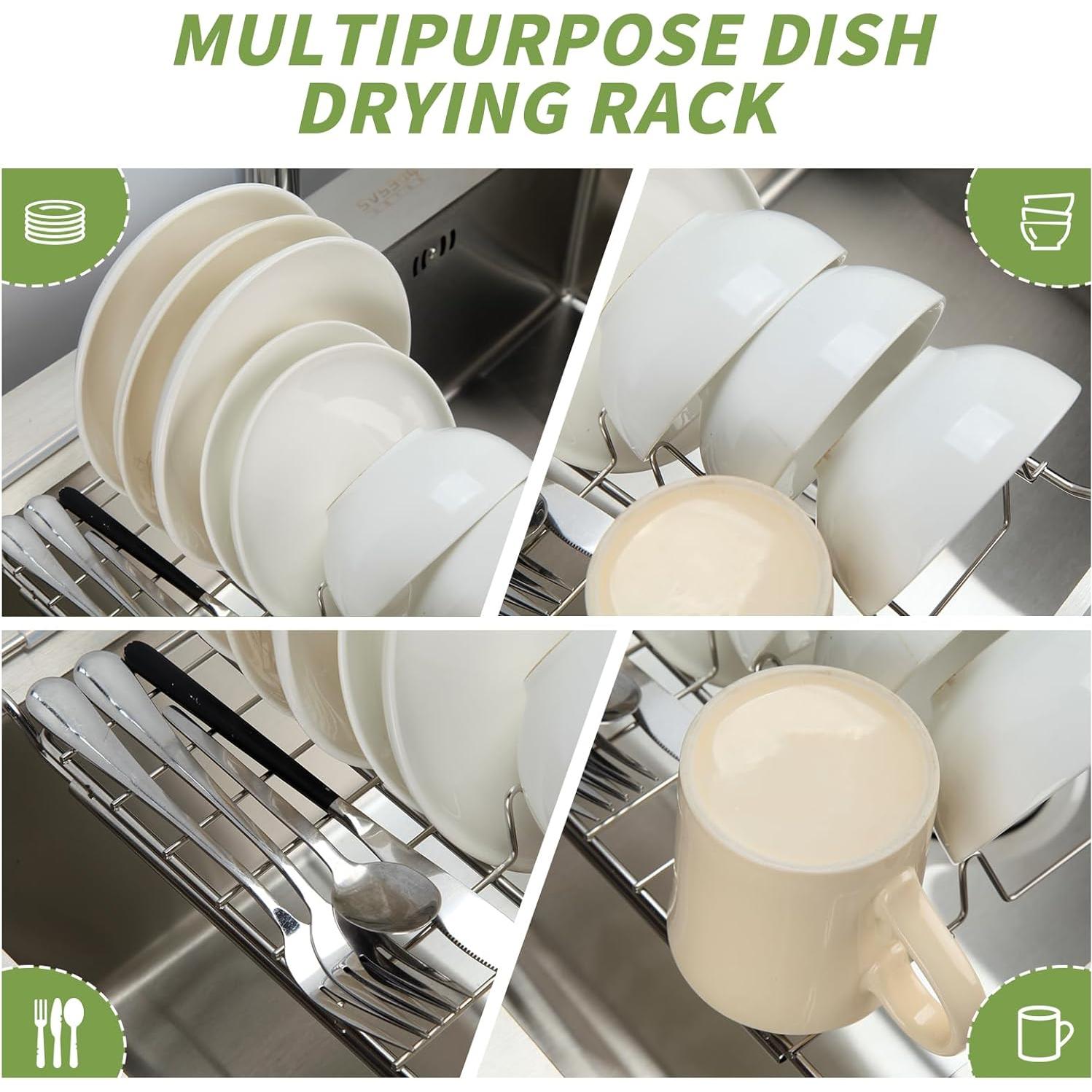 Escurridor de Platos Telescópico PapakeNook Acero Inoxidable 55 cm