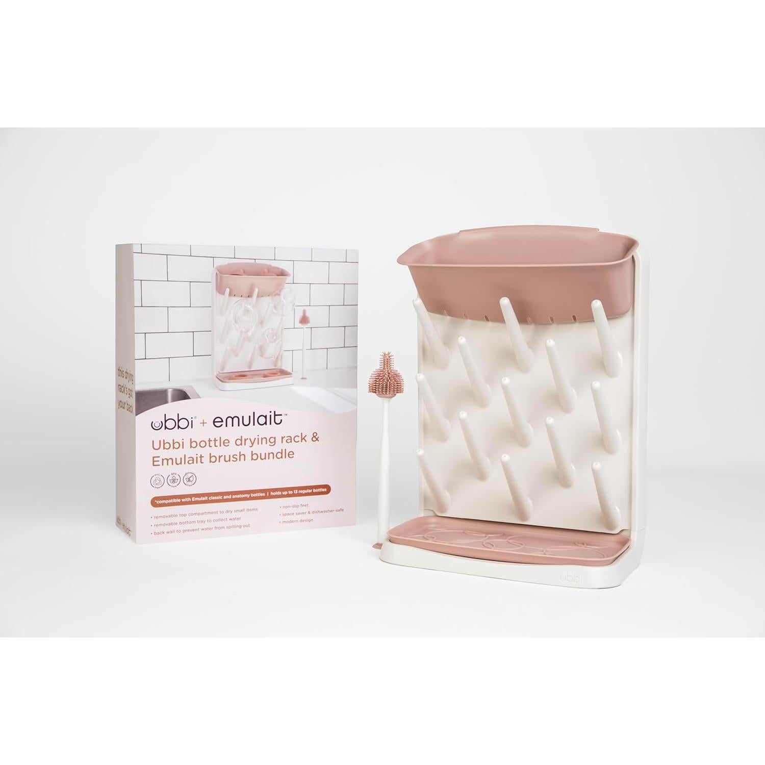 Estante de Secado Vertical Ubbi para Biberones - Ahorra Espacio