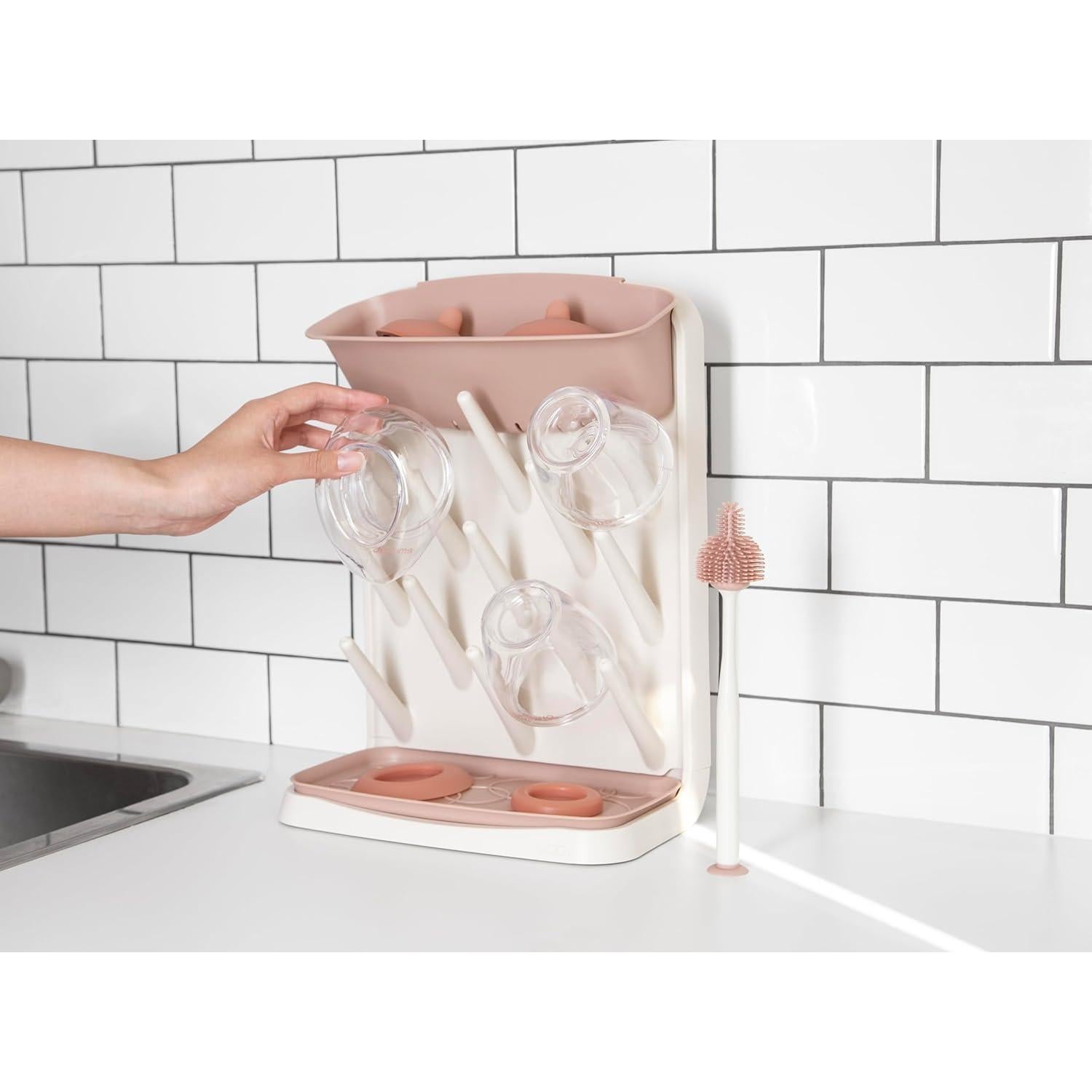 Estante de Secado Vertical Ubbi para Biberones - Ahorra Espacio