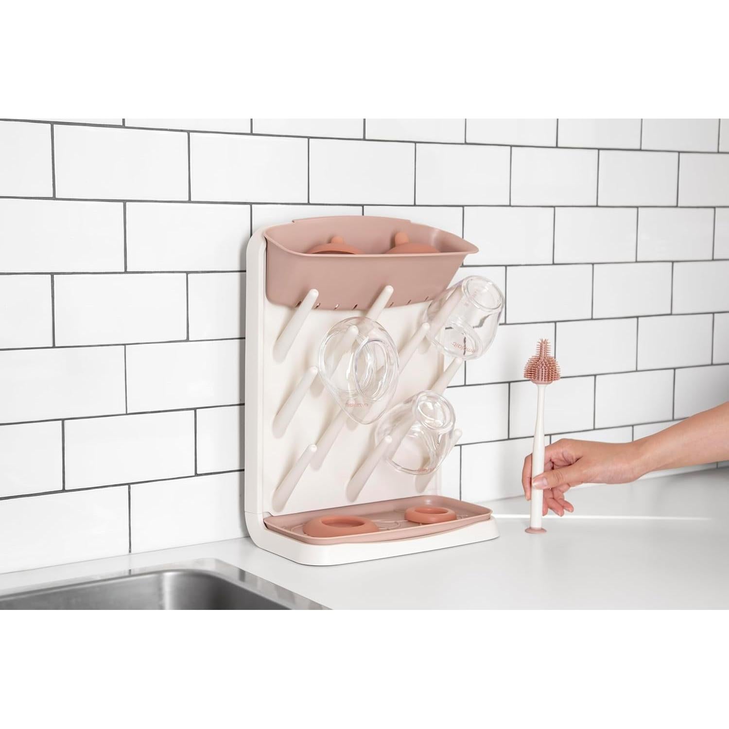 Estante de Secado Vertical Ubbi para Biberones - Ahorra Espacio