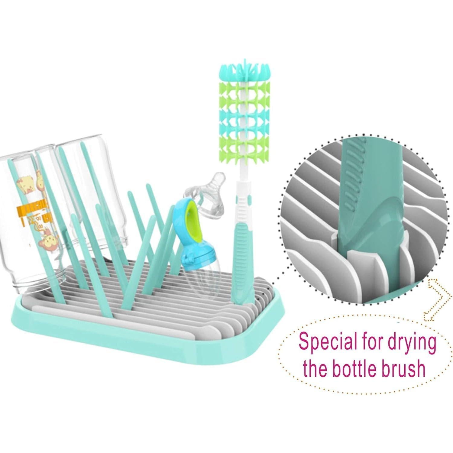 Soporte Plegable para Secar Biberones Altibrant Verde 12 Biberones