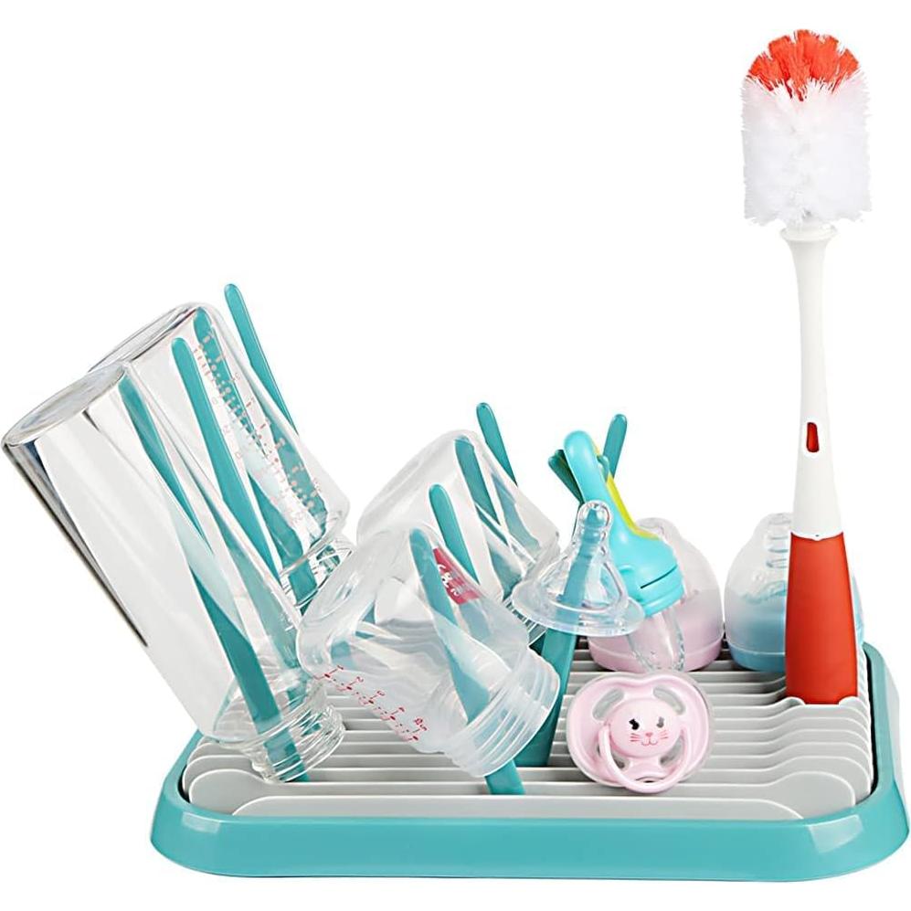 Soporte Plegable para Secar Biberones Altibrant Verde 12 Biberones