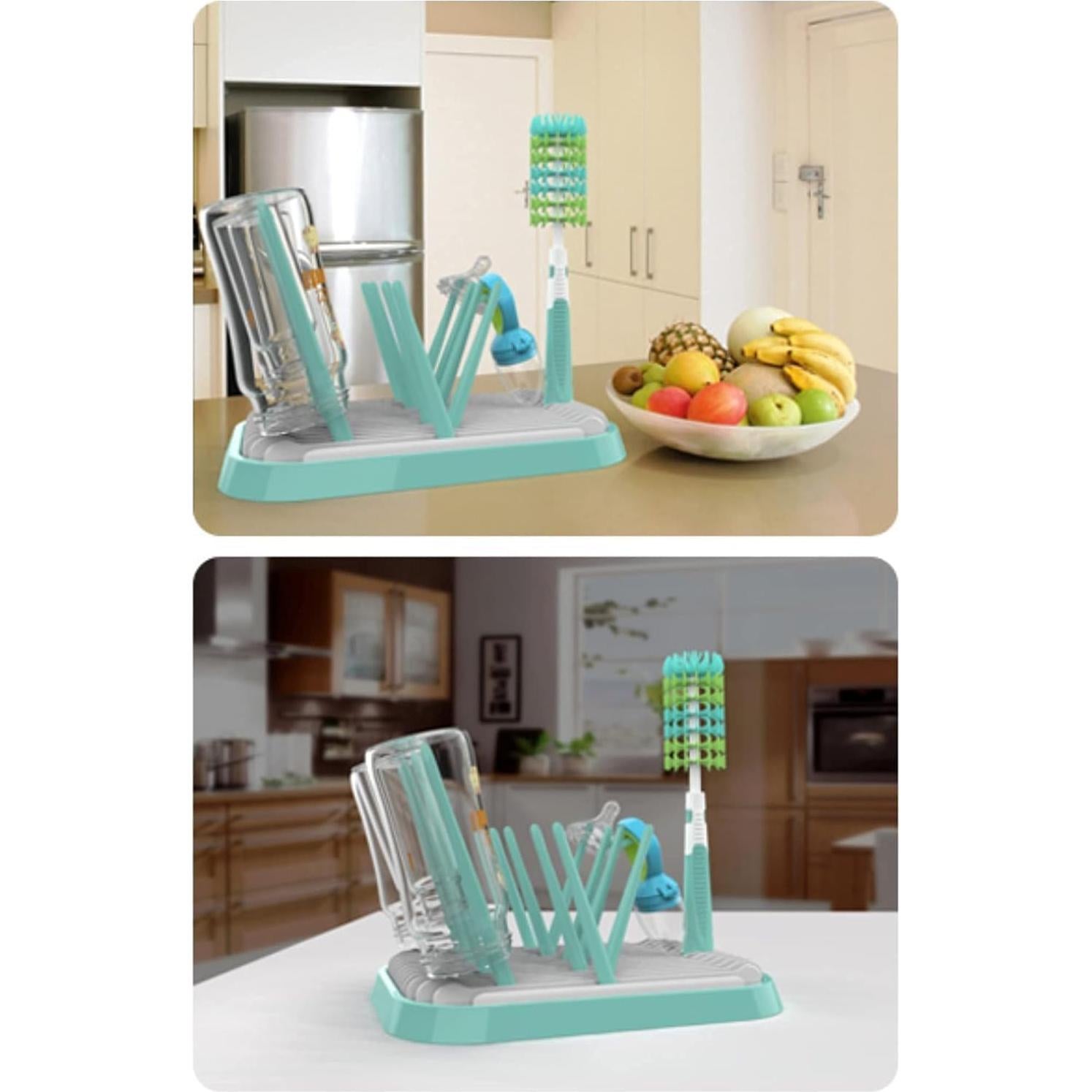 Soporte Plegable para Secar Biberones Altibrant Verde 12 Biberones