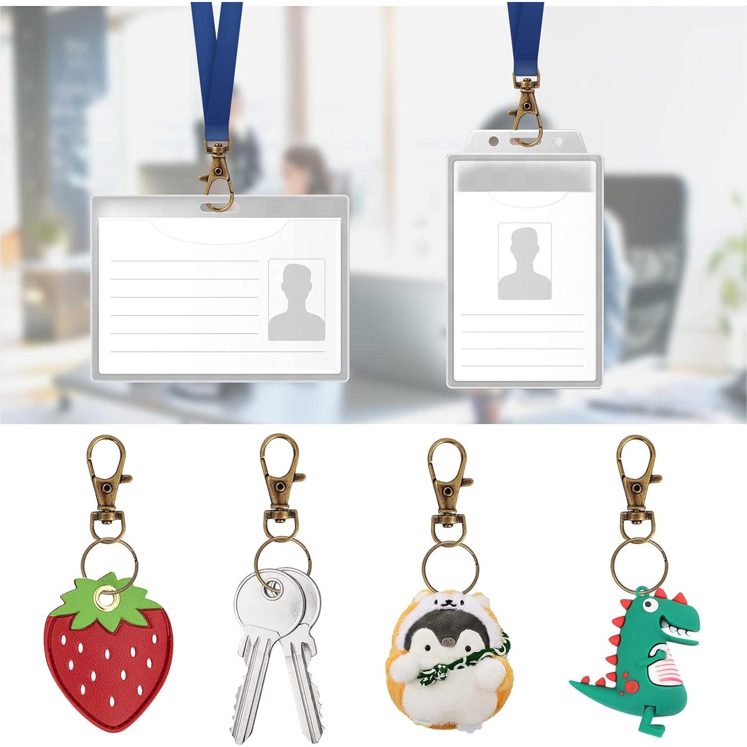 120 Ganchos de Lanyard Giratorio IPXEAD de Zinc Bronce