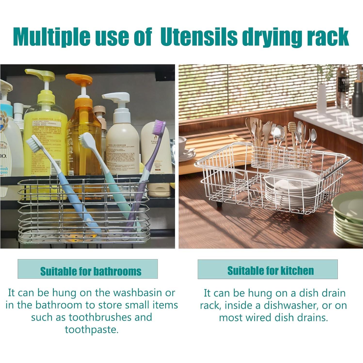 Escurridor de Platos NiuYichee Acero Inoxidable 304 Grande