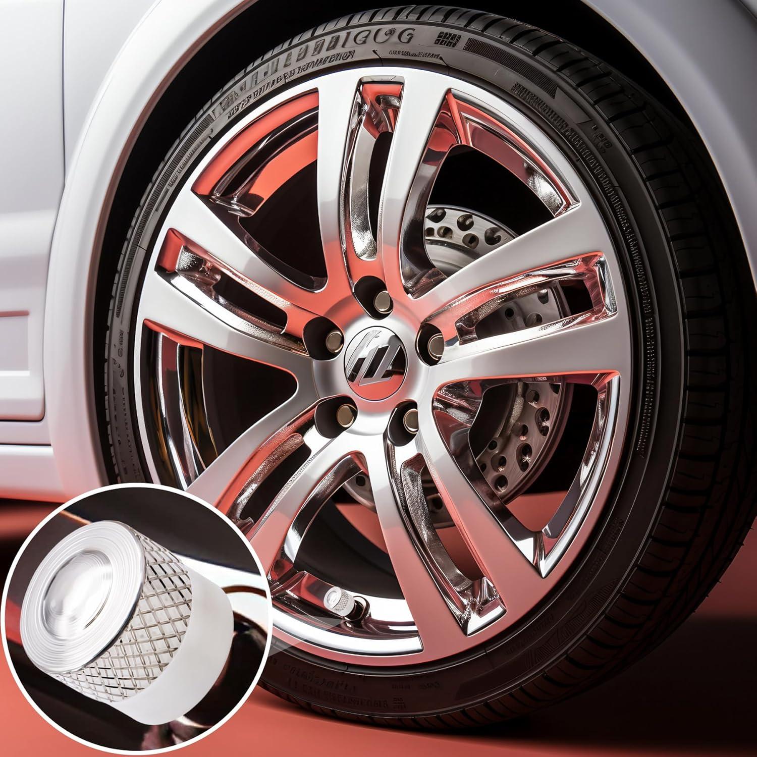 8 Tapones de Válvula de Neumático MEAJOO de Latón Universal