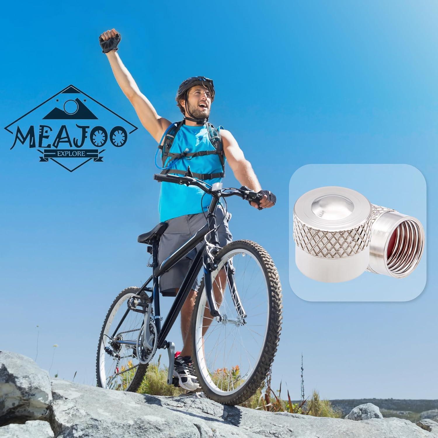 8 Tapones de Válvula de Neumático MEAJOO de Latón Universal