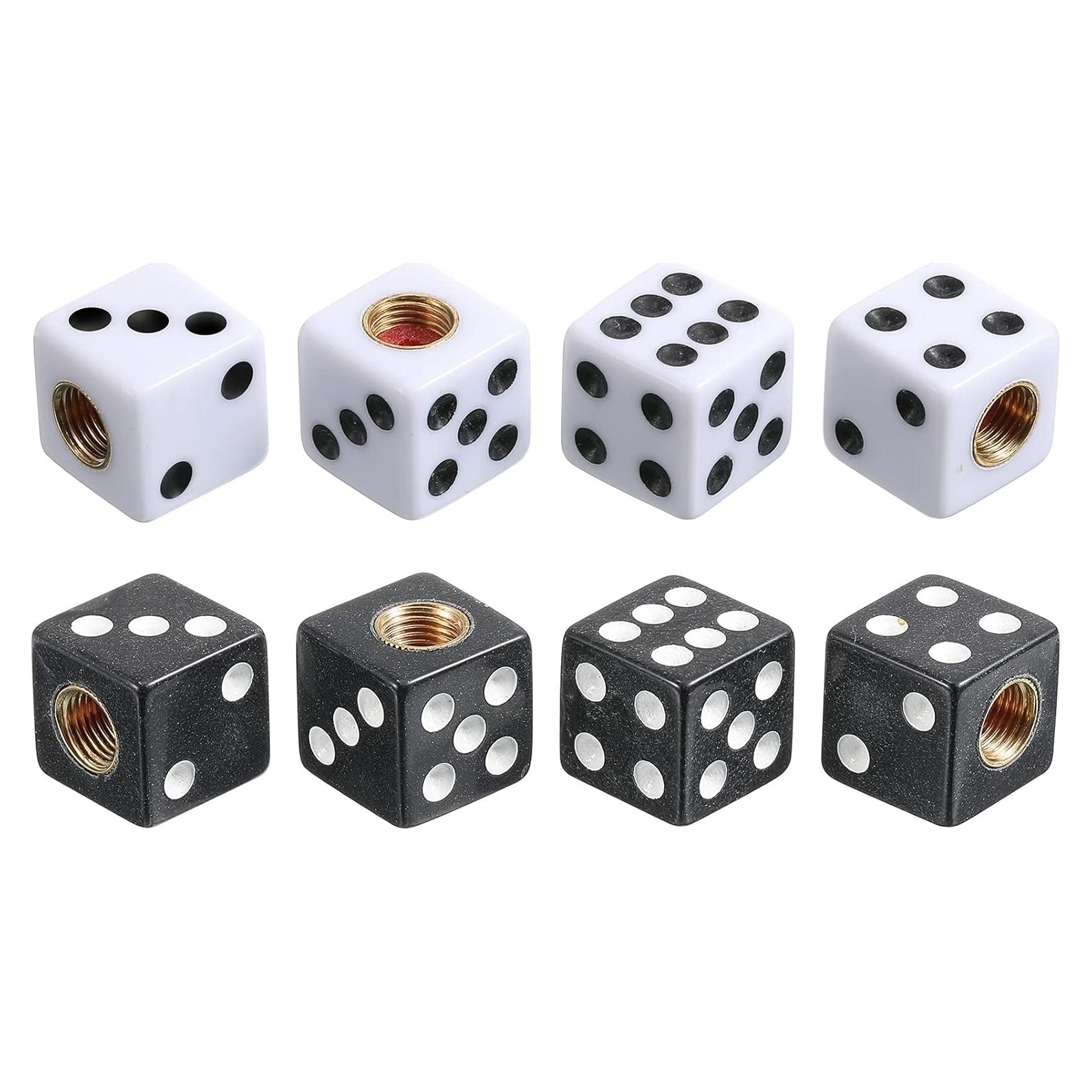 Tapones de Válvula de Neumático Frienda Estilo Dado 8 Pcs