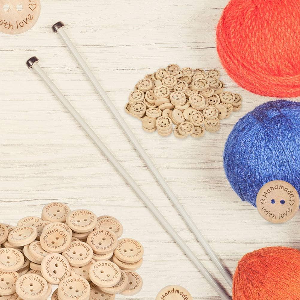 150 Botones de Madera Hechos a Mano FOCCTS 15-20-25mm