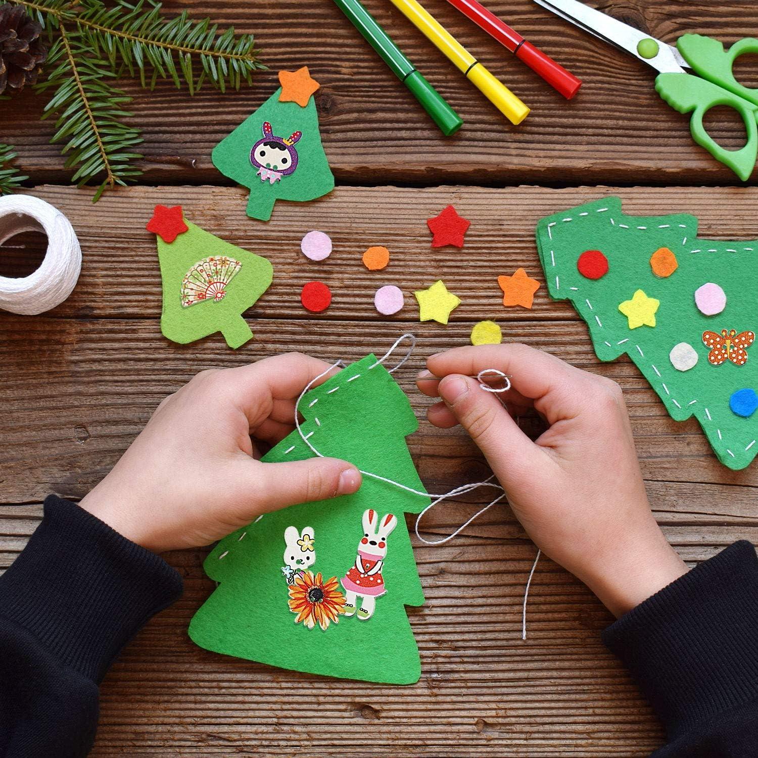 200 Botones de Madera Animales WILLBOND 1.5-3.0 cm DIY