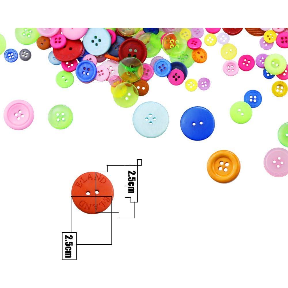 800 Botones de Resina Amersumer para Manualidades y Costura
