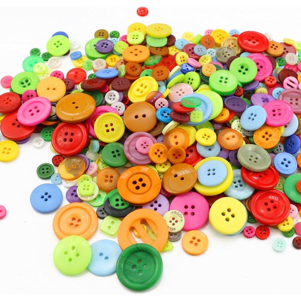 800 Botones de Resina Amersumer para Manualidades y Costura