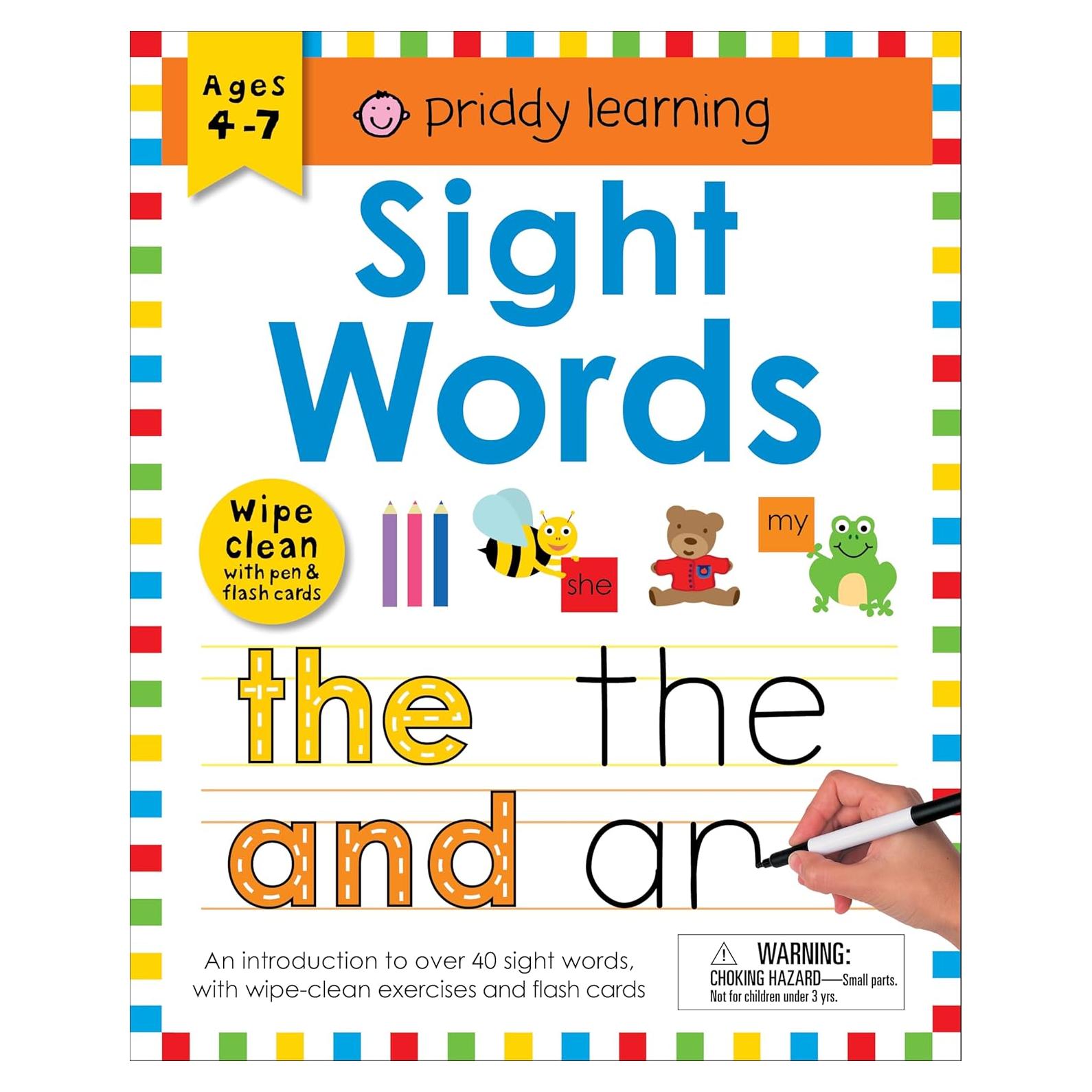 Wipe Clean Workbook: Sight Words (enclosed spiral binding): An introduction to sight words with practical exercises to do again and again (Wipe Clean Learning Books)