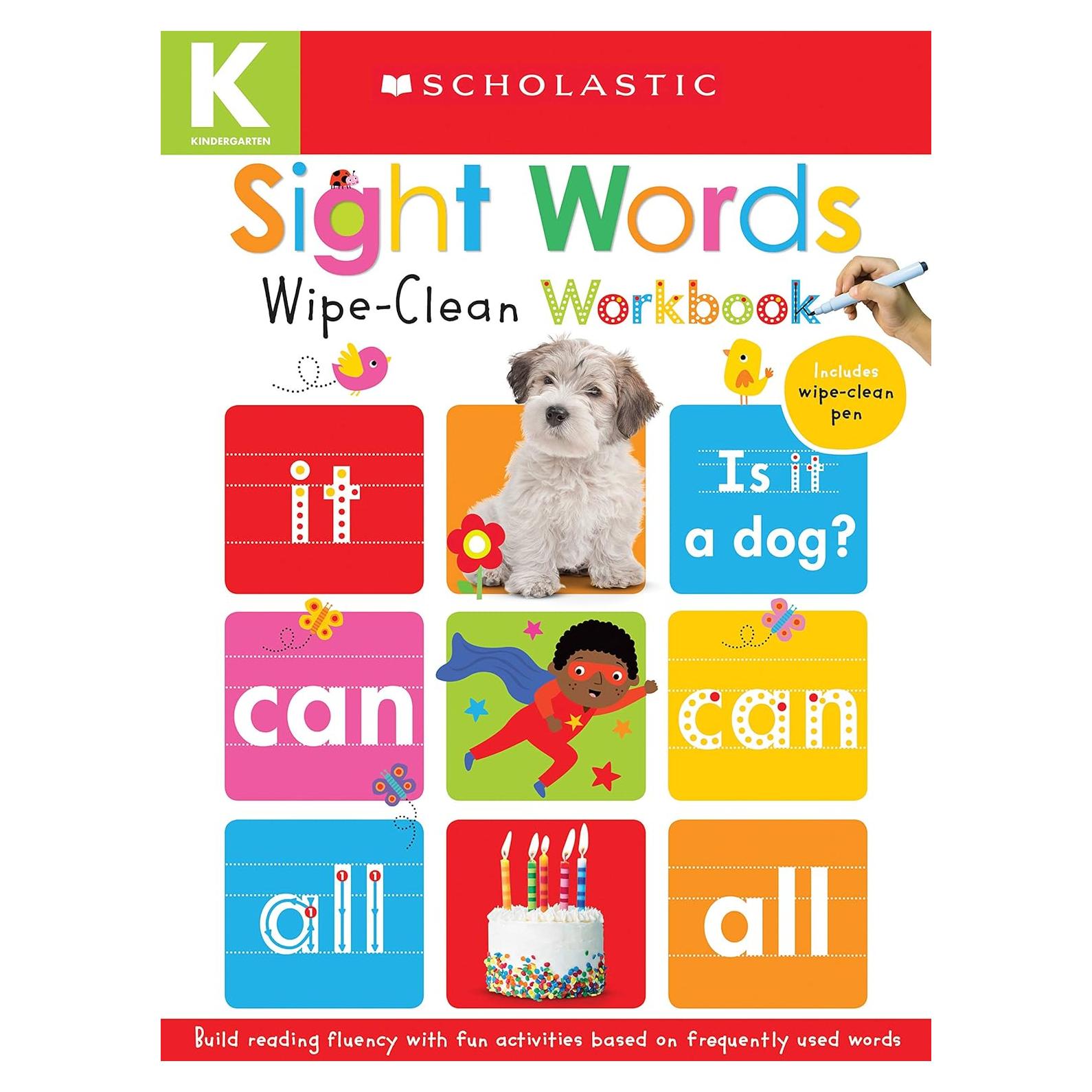 Sight Words: Scholastic Early Learners (Wipe-Clean Workbook)