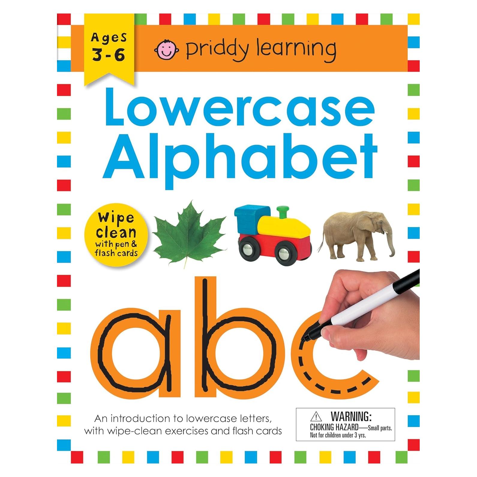 Wipe Clean Workbook: Lowercase Alphabet (enclosed spiral binding): An introduction to lowercase letters with practical exercises to do again and again (Wipe Clean Learning Books)