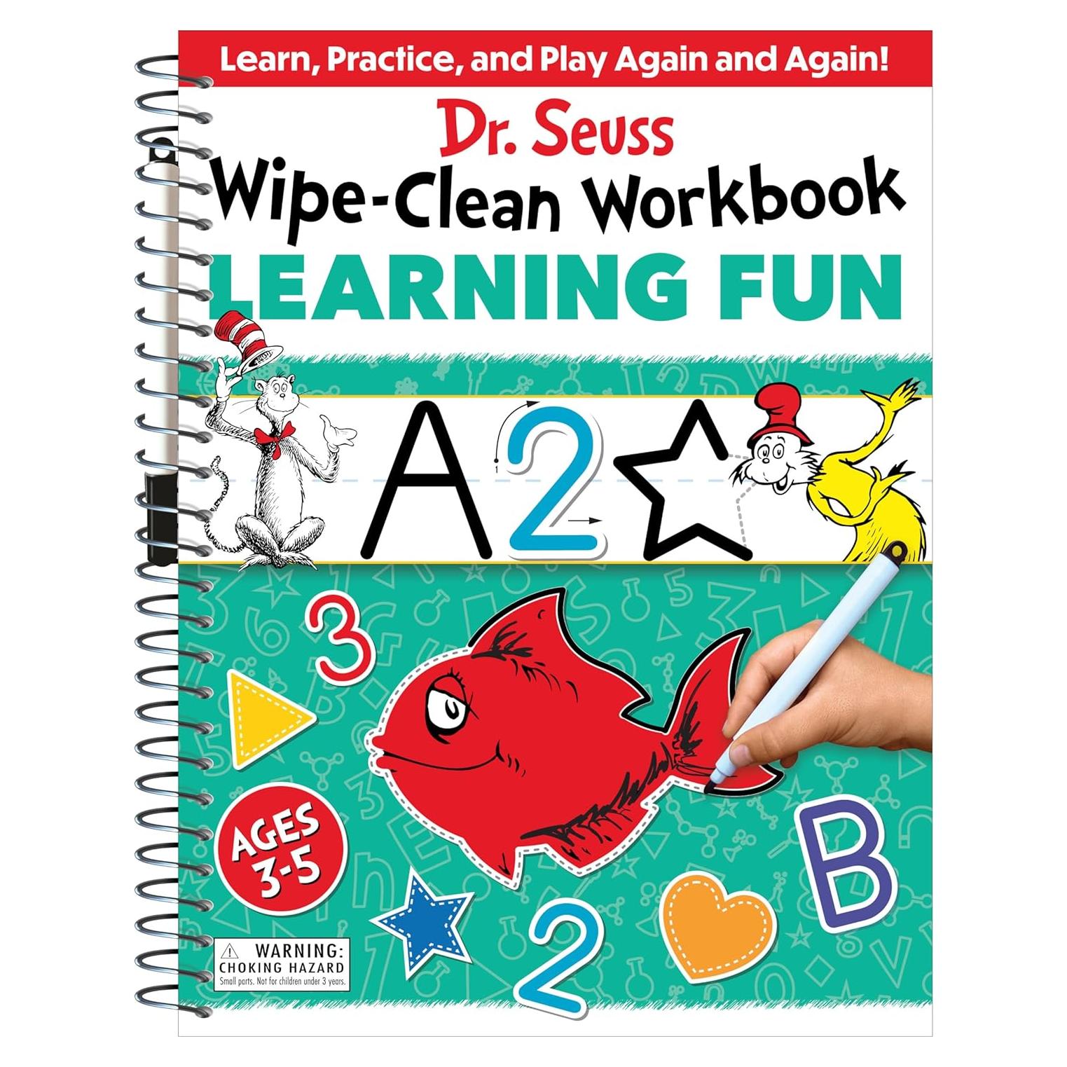 Dr. Seuss Wipe-Clean Workbook: Learning Fun: Activity Workbook for Ages 3-5 (Dr. Seuss Workbooks)