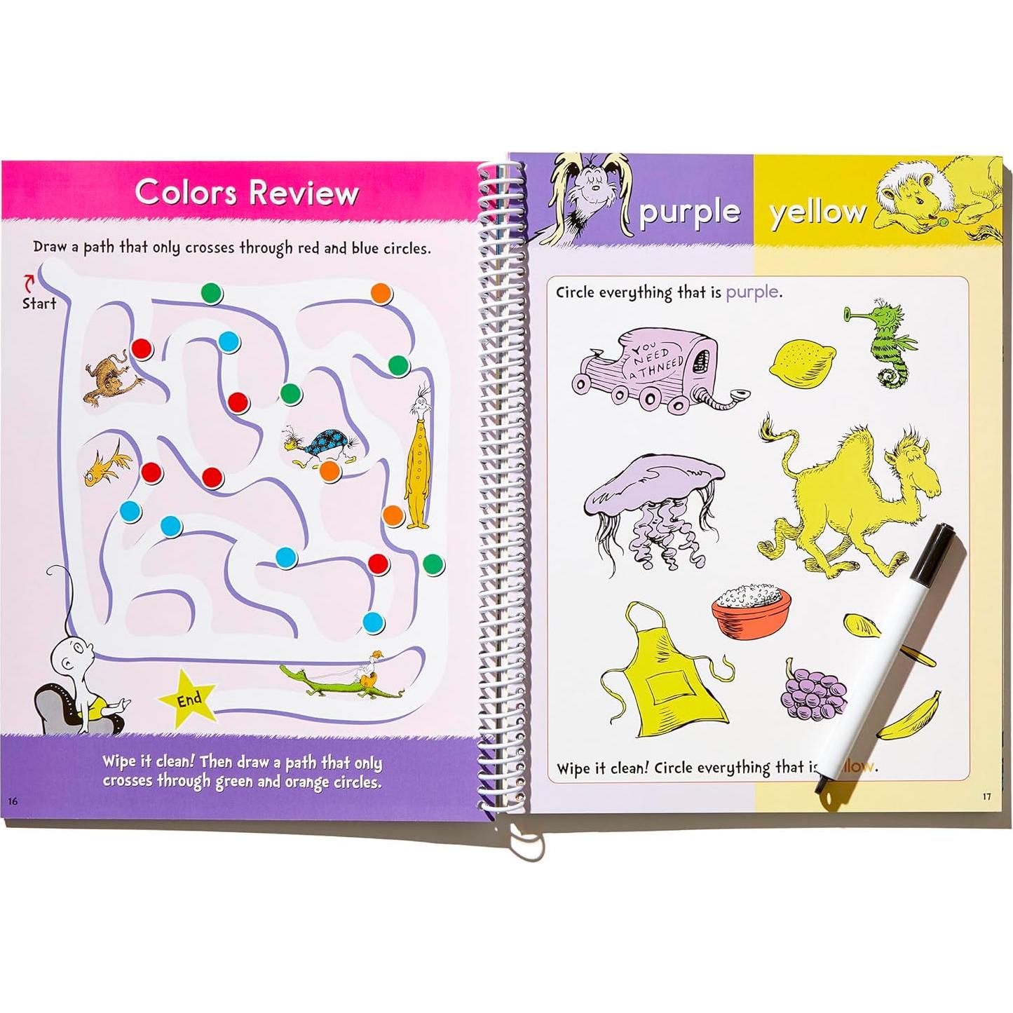 Dr. Seuss Wipe-Clean Workbook: Learning Fun: Activity Workbook for Ages 3-5 (Dr. Seuss Workbooks)