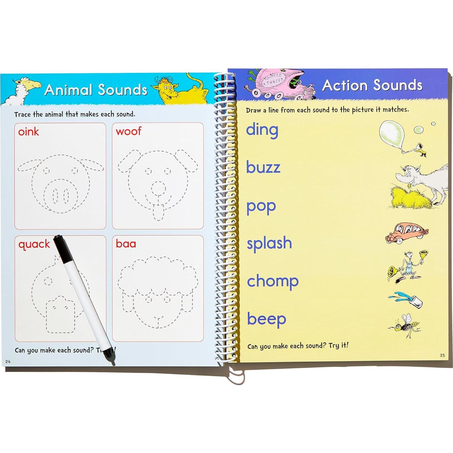 Dr. Seuss Wipe-Clean Workbook: Learning Fun: Activity Workbook for Ages 3-5 (Dr. Seuss Workbooks)