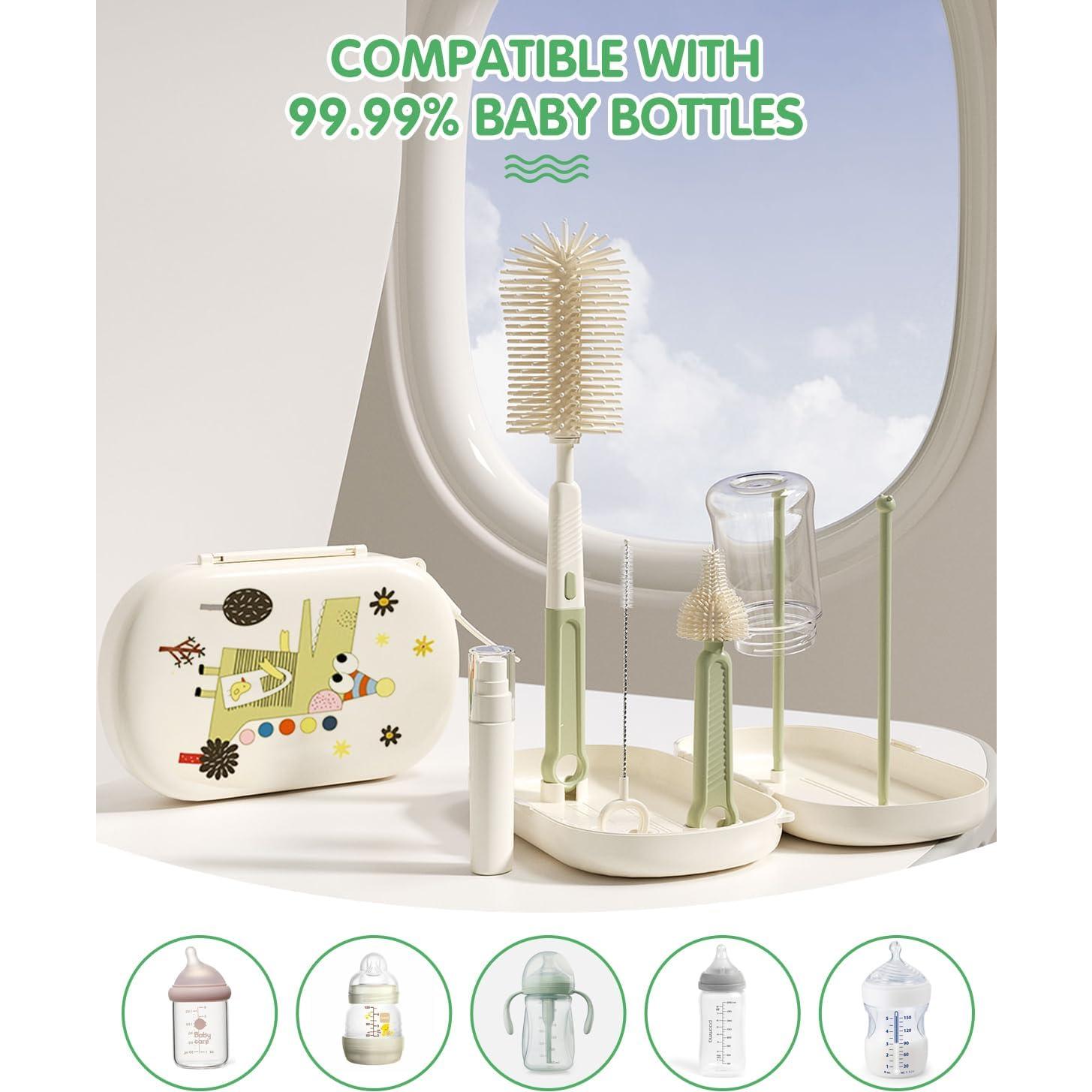 Set de Cepillos para Biberones 7 en 1 FURNIPLAS Verde