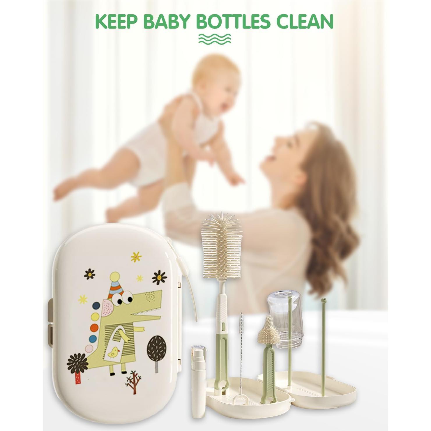 Set de Cepillos para Biberones 7 en 1 FURNIPLAS Verde