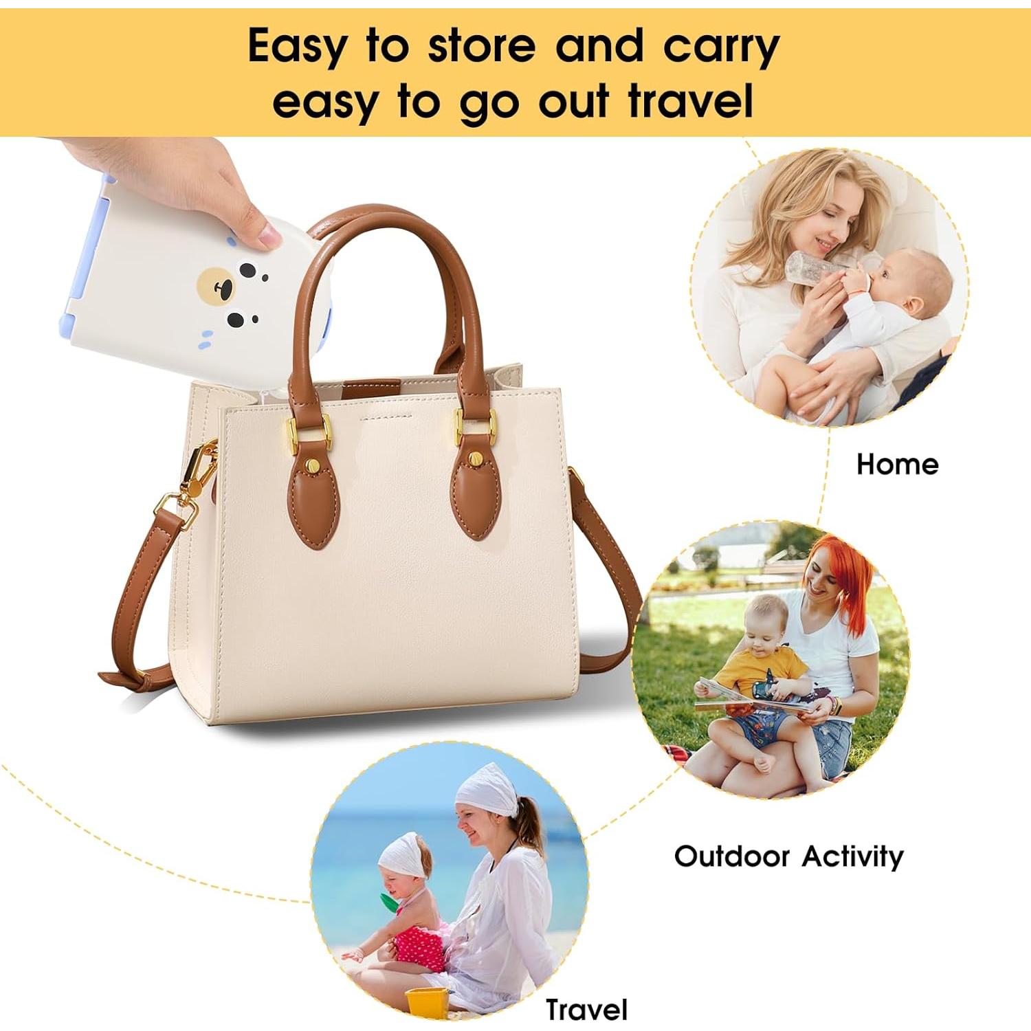 Kit de Limpieza de Biberones Portátil Lijroavy 7 en 1 Azul