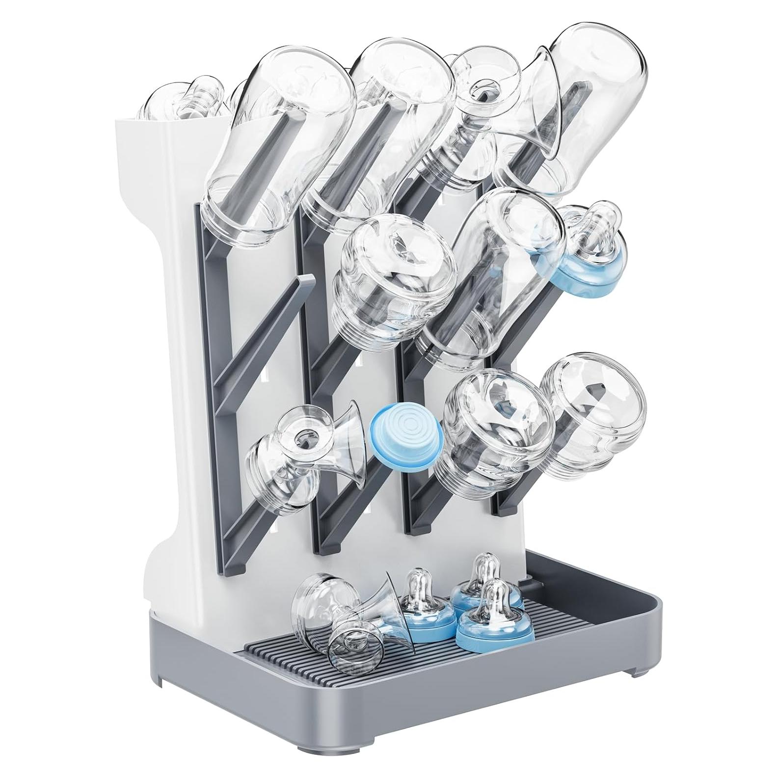 Secador de Botellas para Bebés Dayacoco Gris - Organizador Vertical