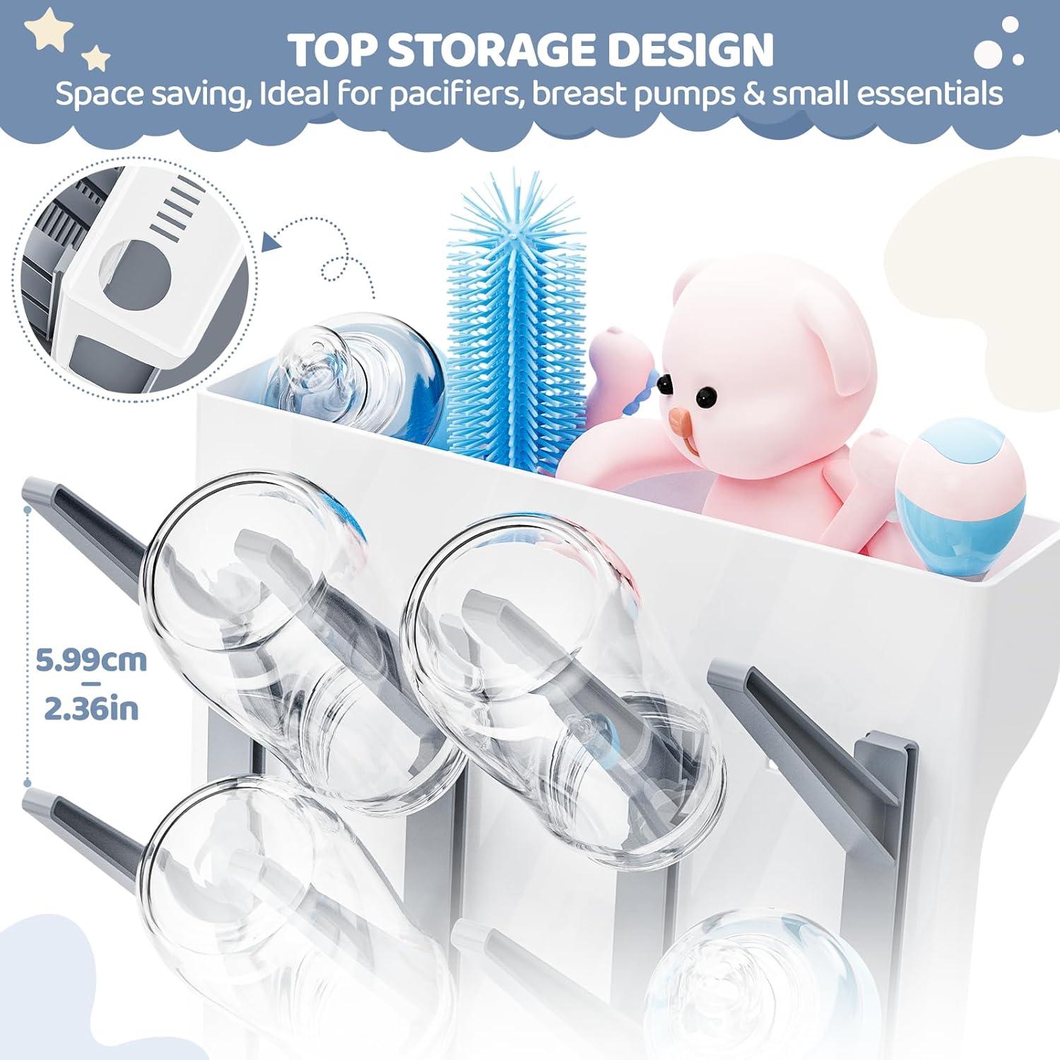 Secador de Botellas para Bebés Dayacoco Gris - Organizador Vertical