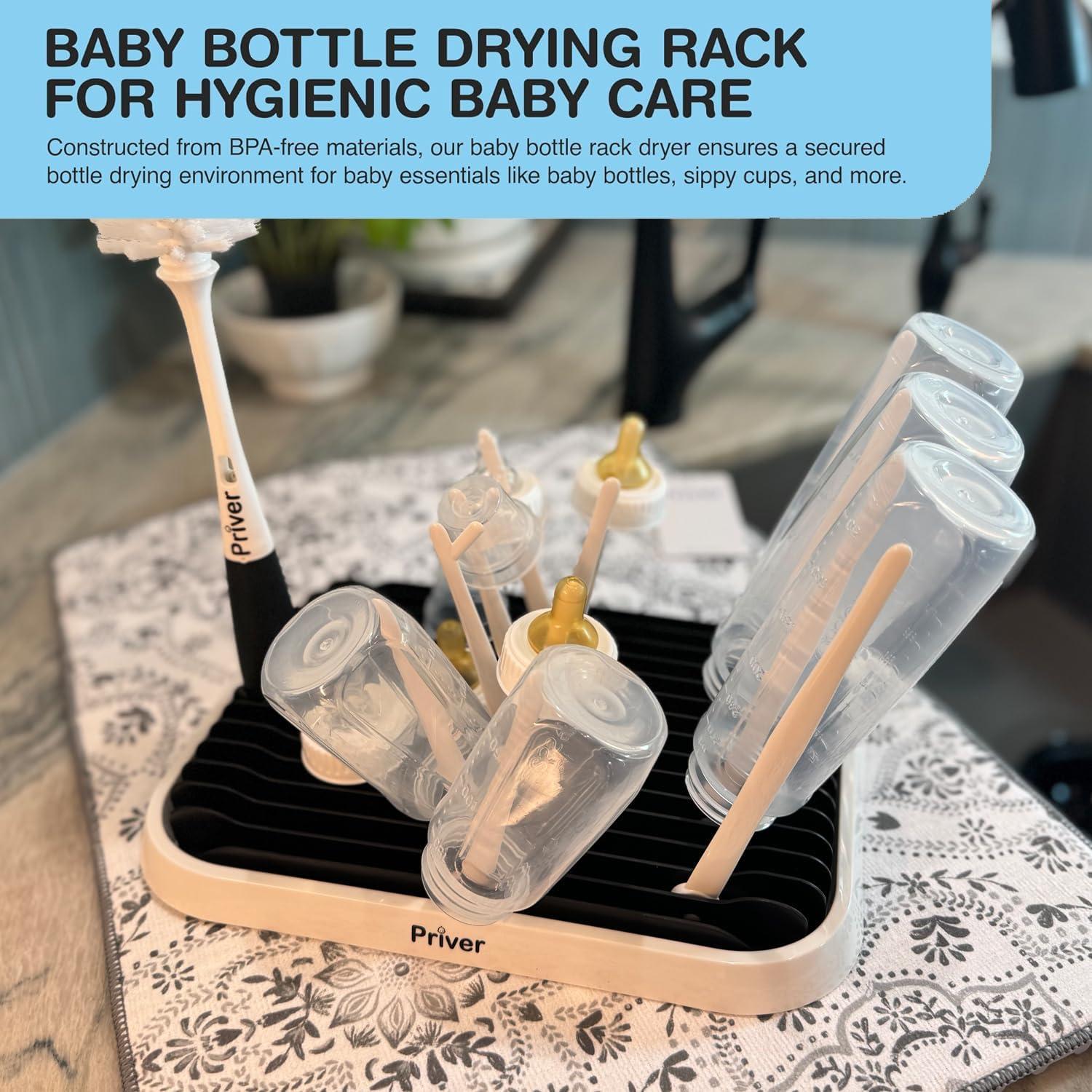 Estante para Secar Biberones Priver - Ahorra Espacio, Blanco