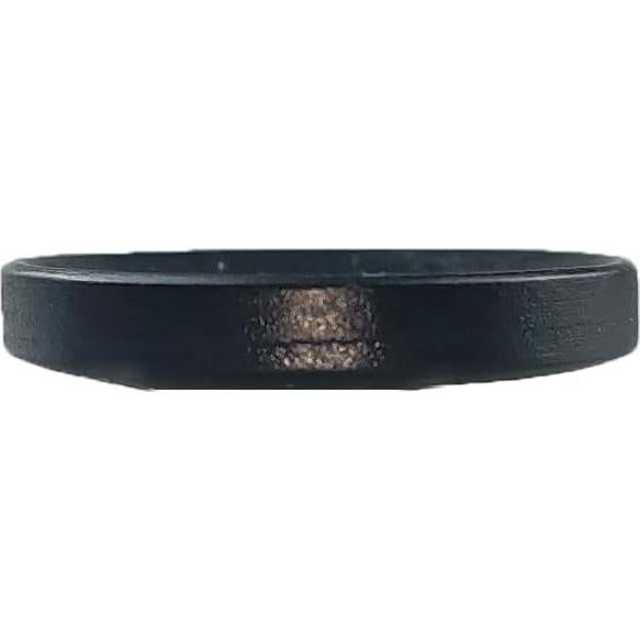 50 Botones de Madera Clásicos MTCELL 25mm Negros Convexos