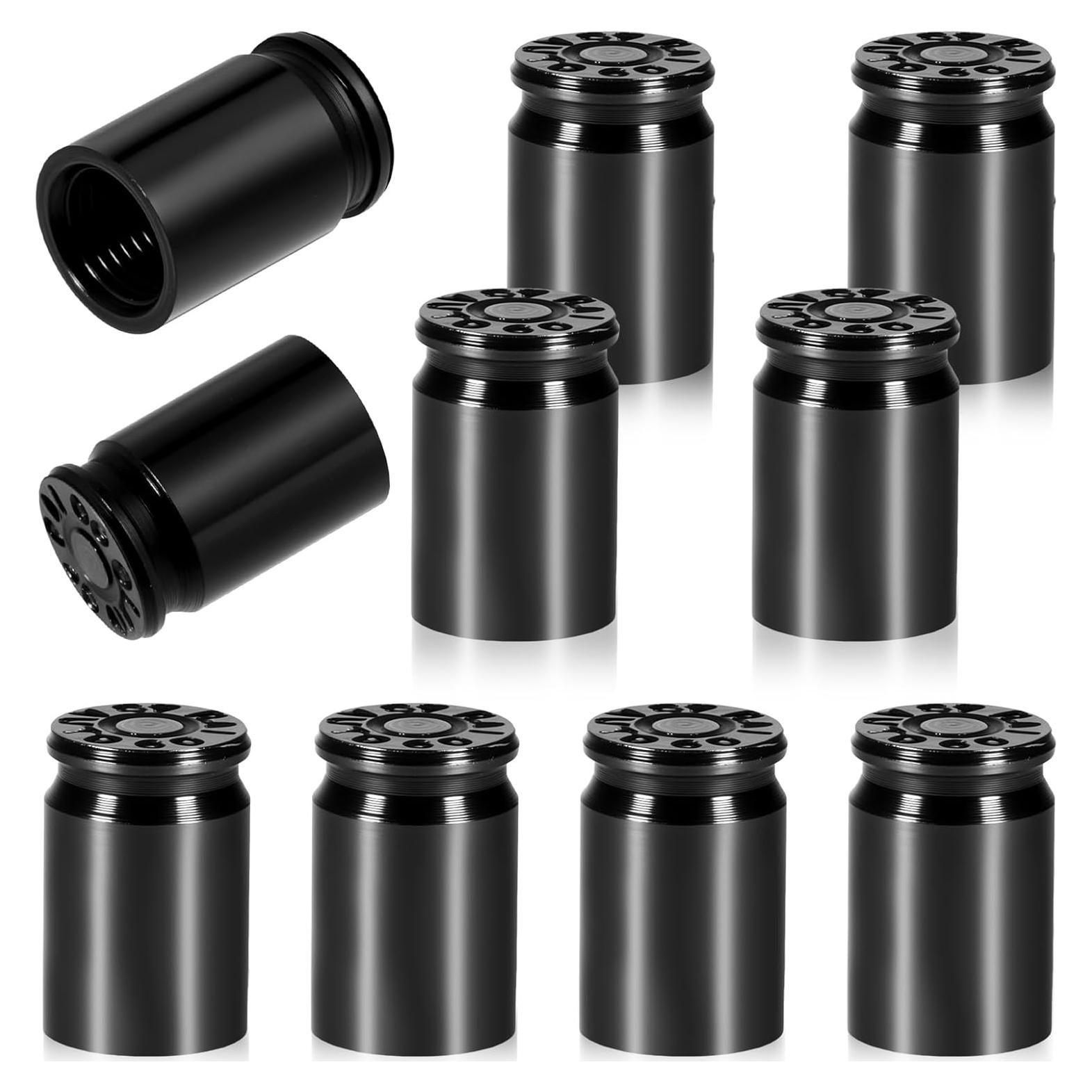 10 Tapones de Válvula de Aluminio JIYIN en Forma de Bala