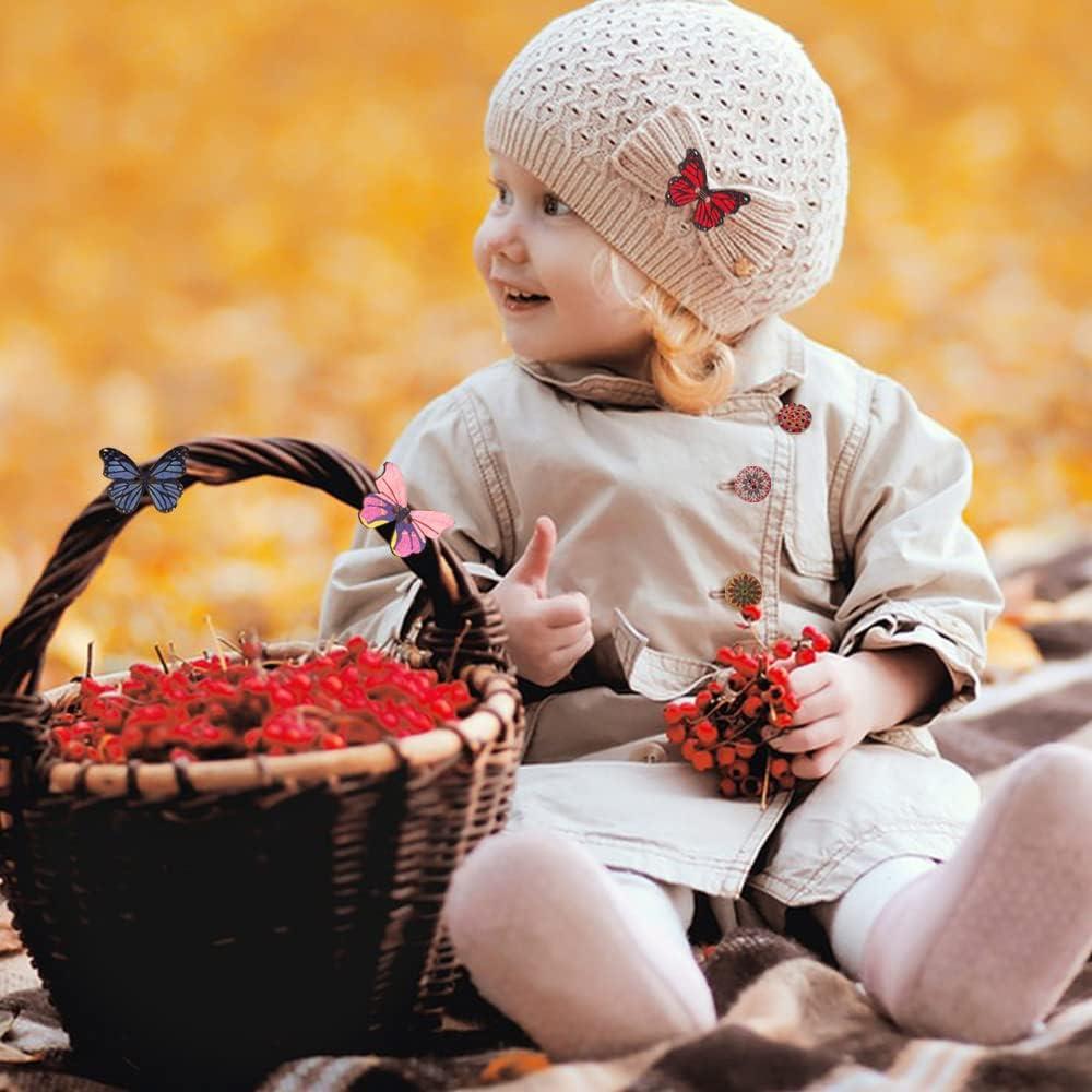 200 Botones de Madera lyfLux Redondos y Mariposa 2 Agujeros